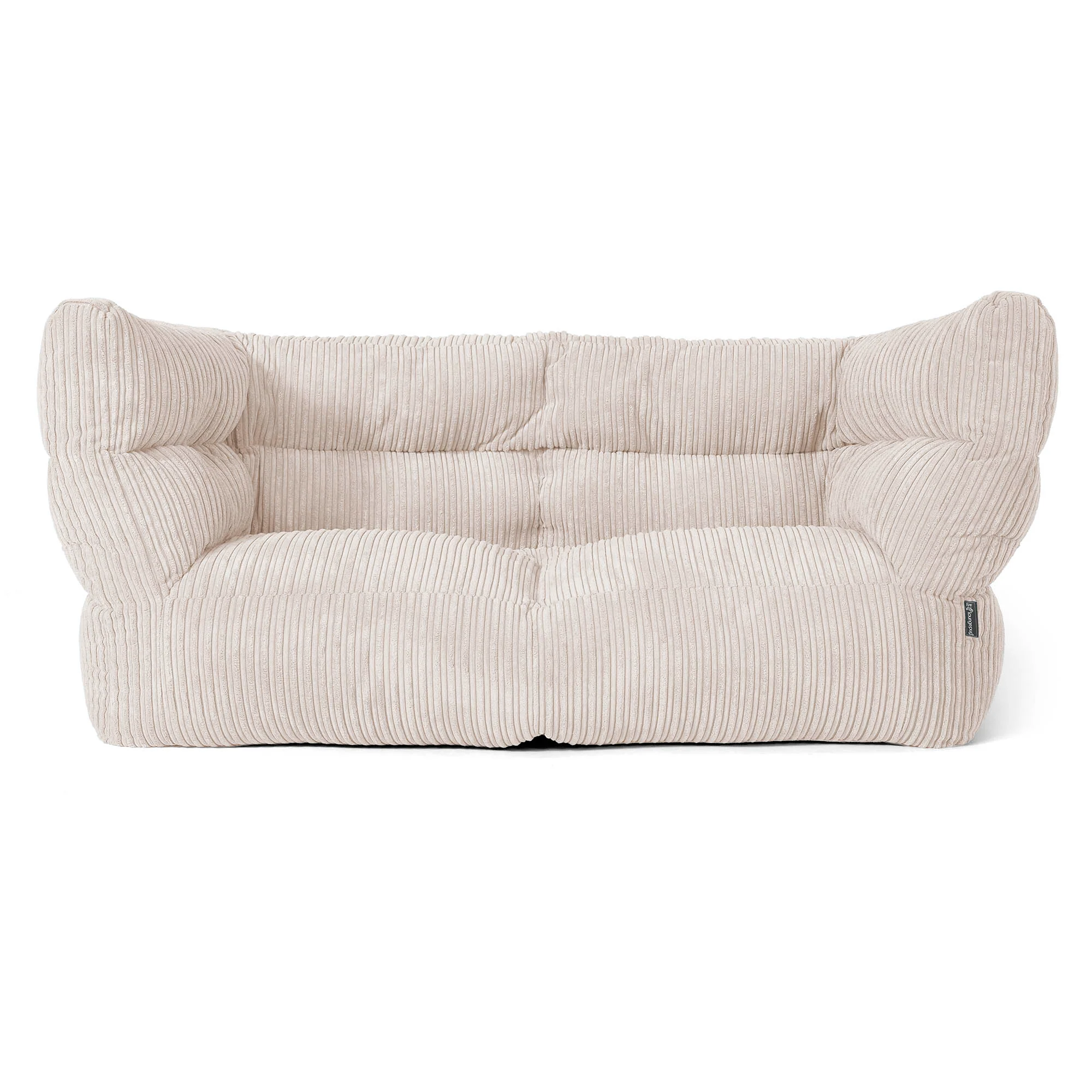 Louis 2-sits Saccosäcksoffa - Klassisk Manchestertyg Elfenbensvit