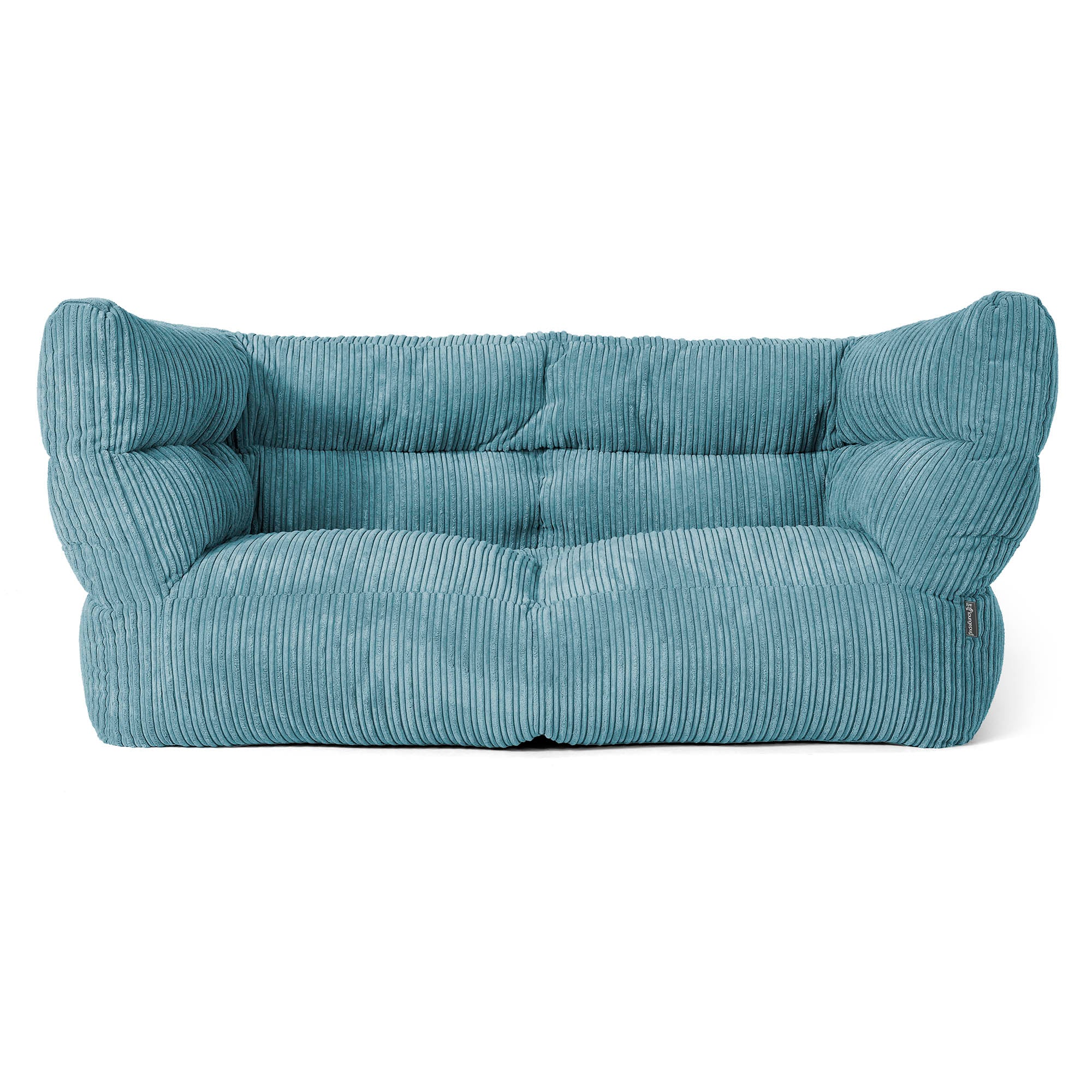 Louis 2-sits Saccosäcksoffa - Klassisk Manchestertyg Turkos