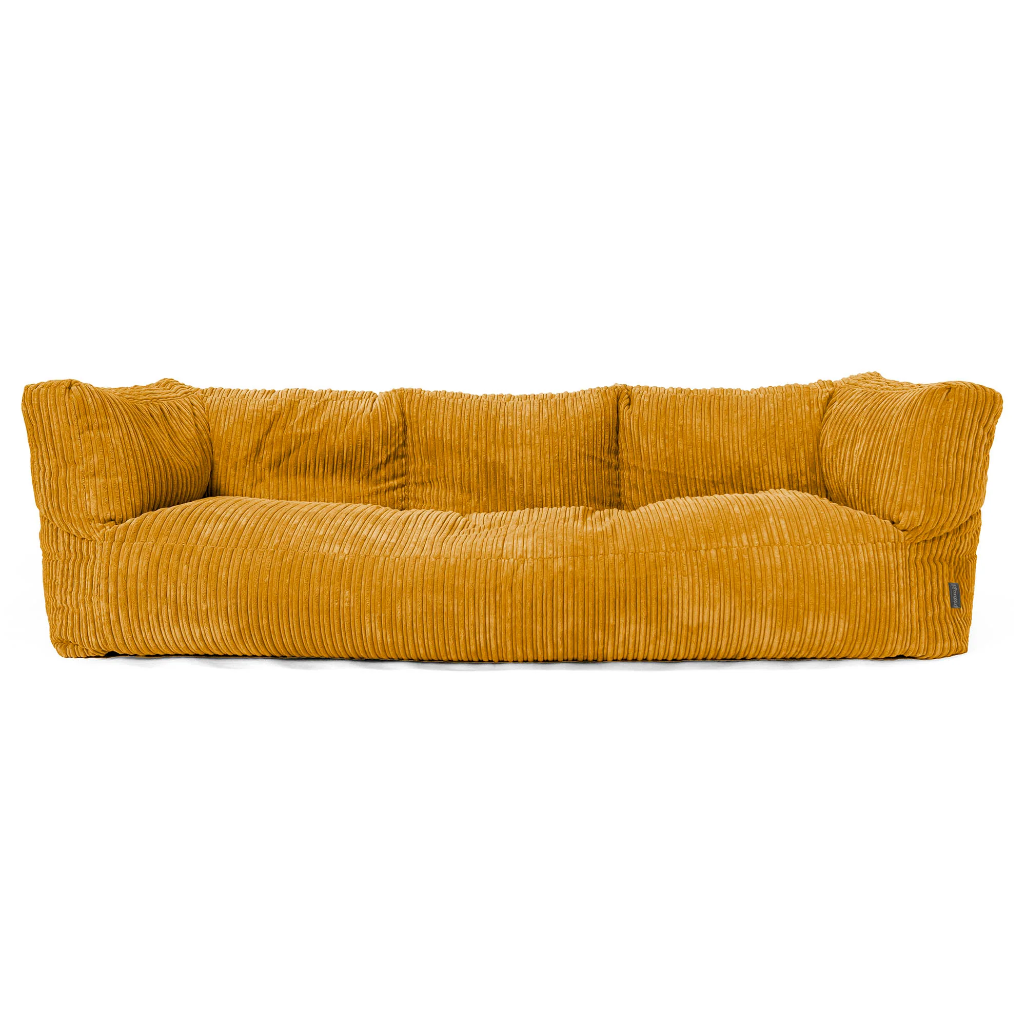 Albert 3-sits Saccosäcksoffa - Klassisk Manchestertyg Gyllene Honung