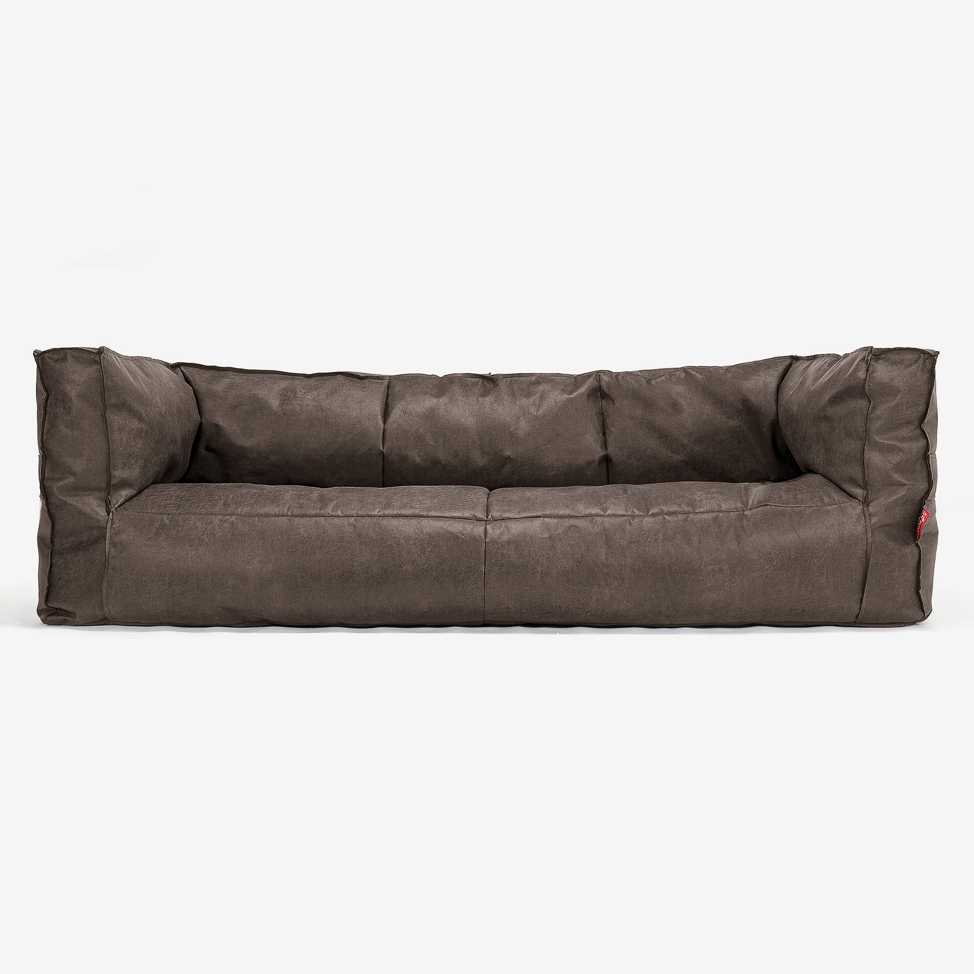 Albert 3-sits Saccosäcksoffa - Vintage Konstläder Naturskiffer