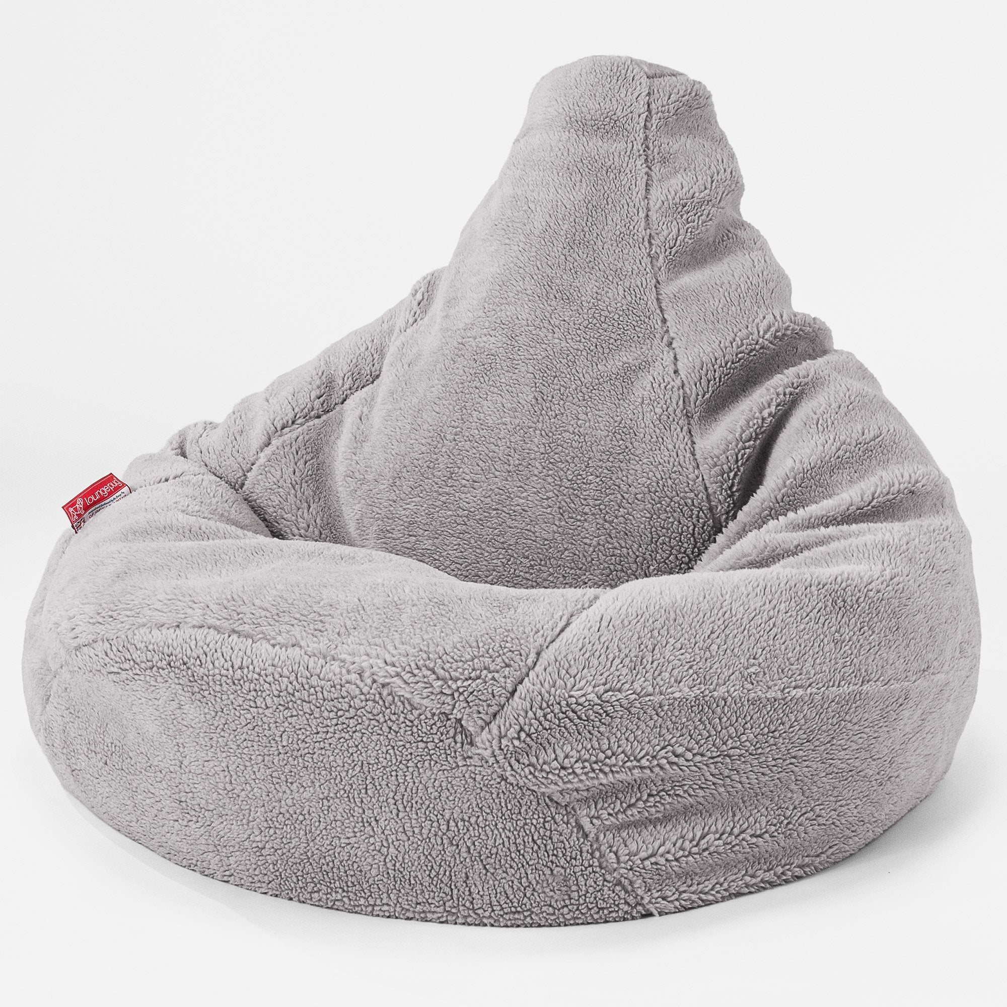 Game Fåtölj Saccosäck - Teddy-fuskpäls Mellangrå - Image 2