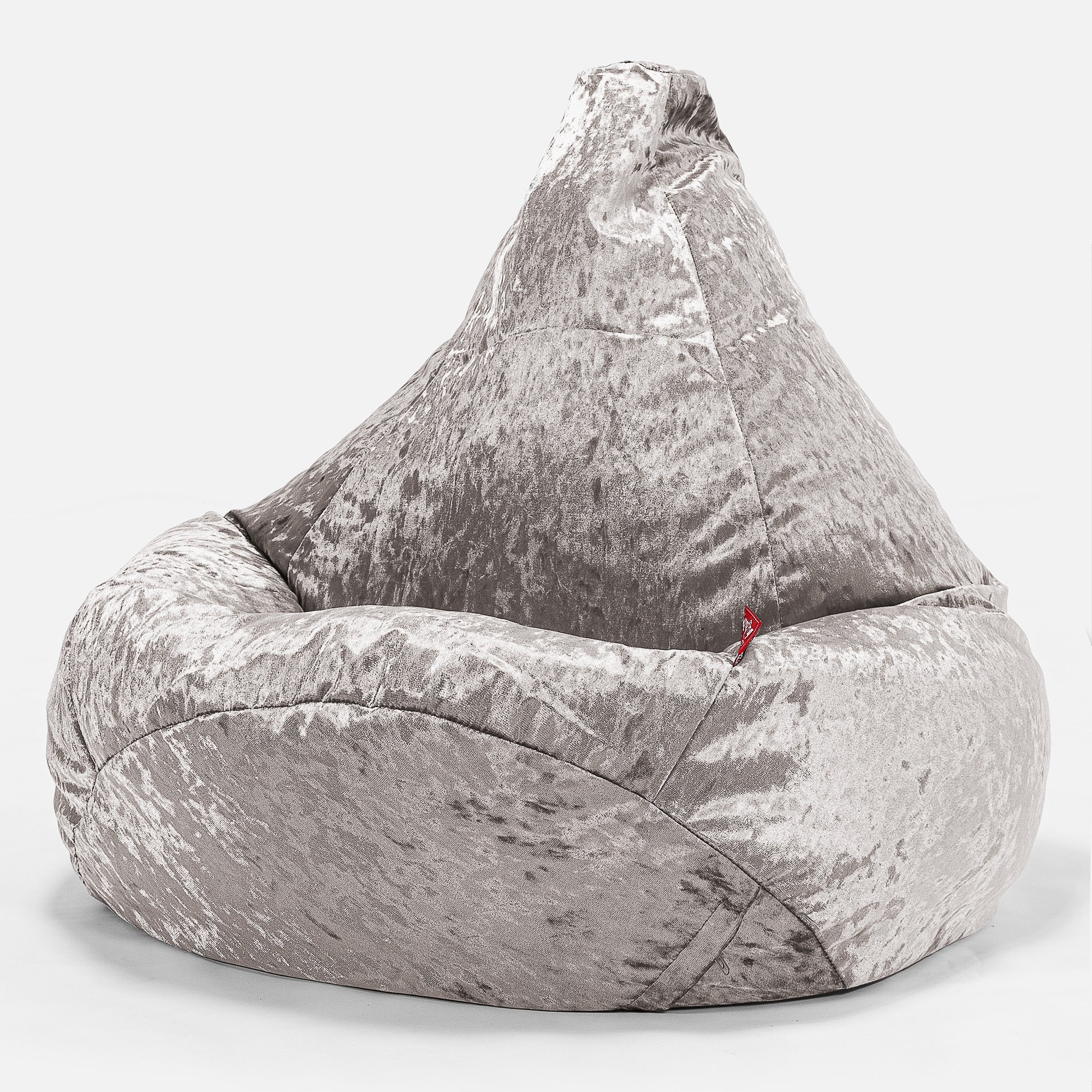 Game Fåtölj Saccosäck - Vintagesammet Silverfärgad - Image 2
