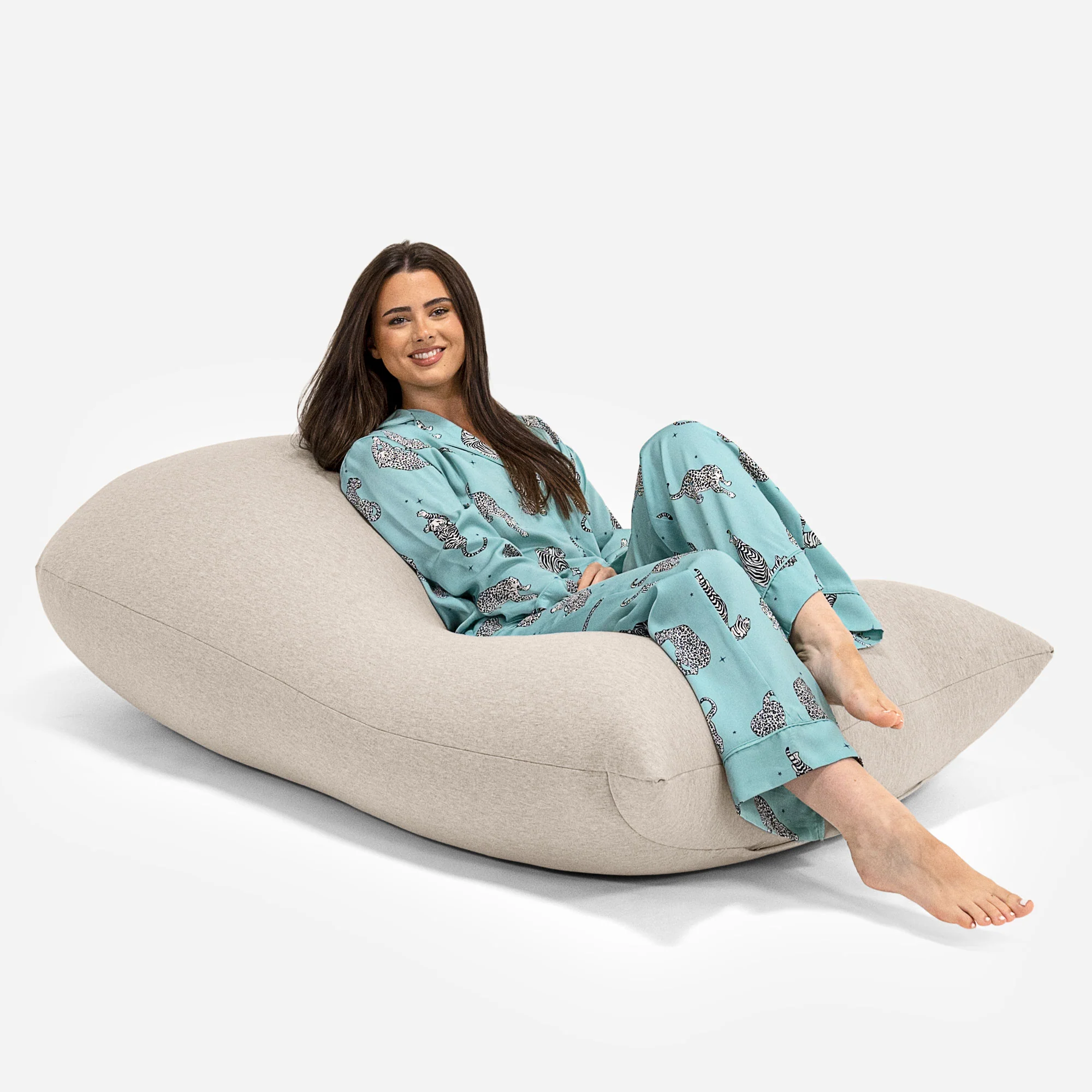 Grande XL Saccosäck - Stretchig Bomull Minkbrun