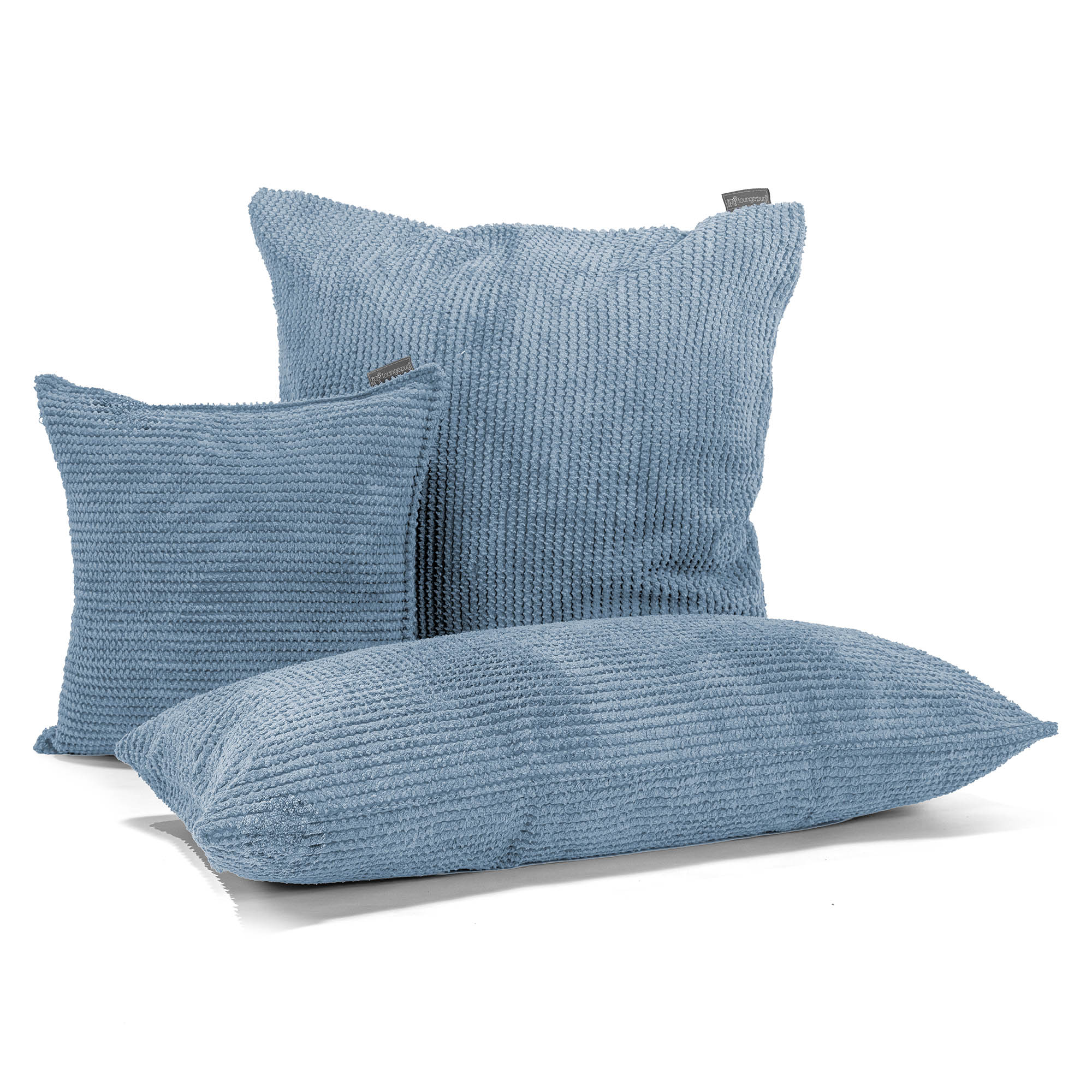 Jätte Kuddfodral 40 x 70cm - Pom-pom Himmelsblå - Image 3