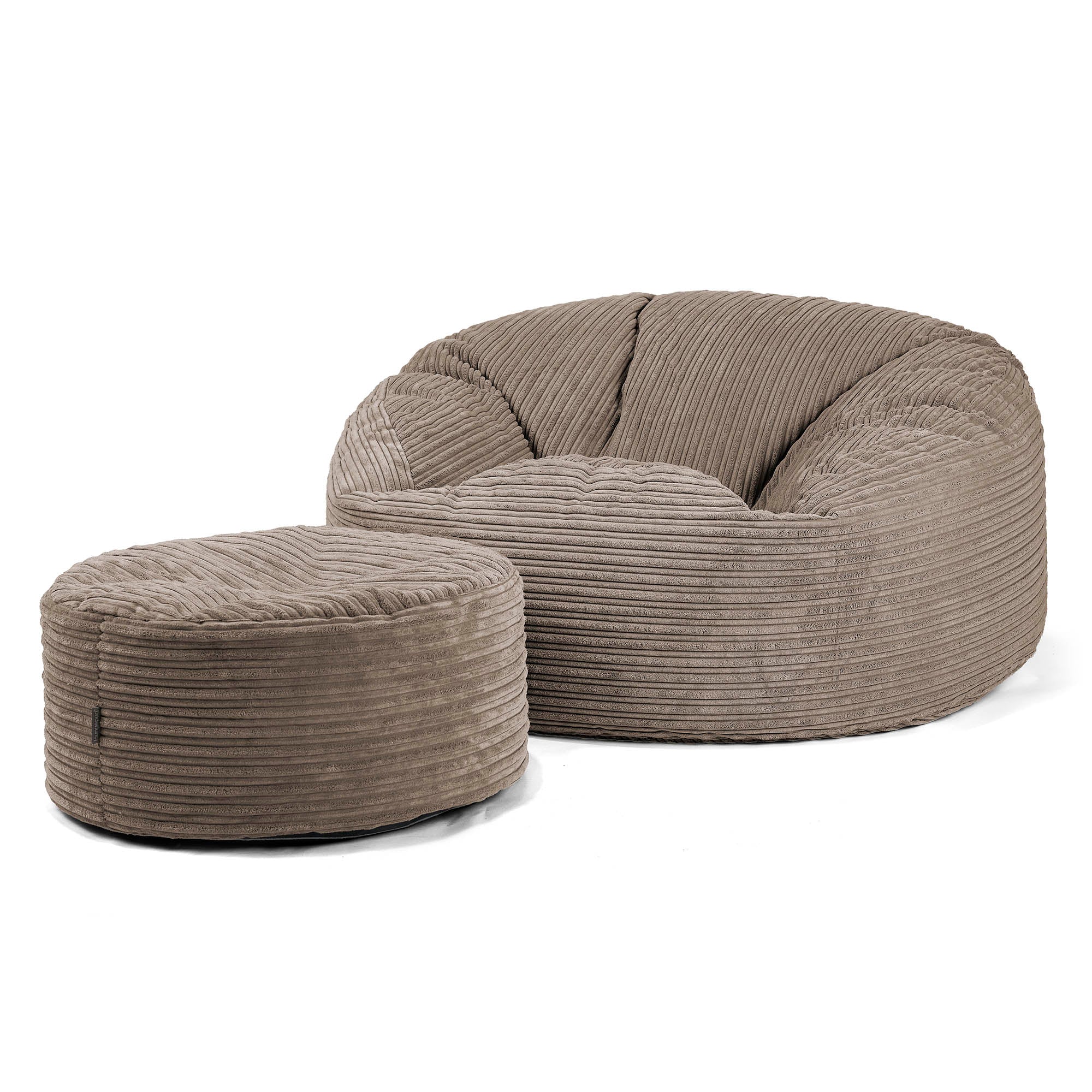 Jätte Saccosäck Soffa 'Mammut' - Klassisk Manchestertyg Duvgrå - Image 2