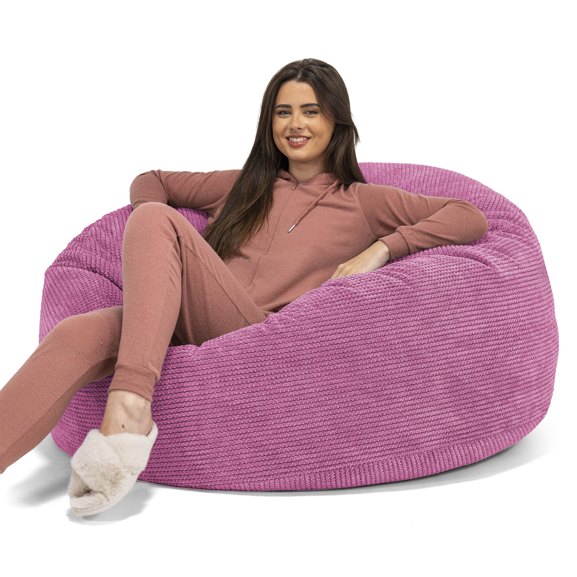 Jätte Saccosäck Soffa 'Mammut' - Pom-pom Rosa
