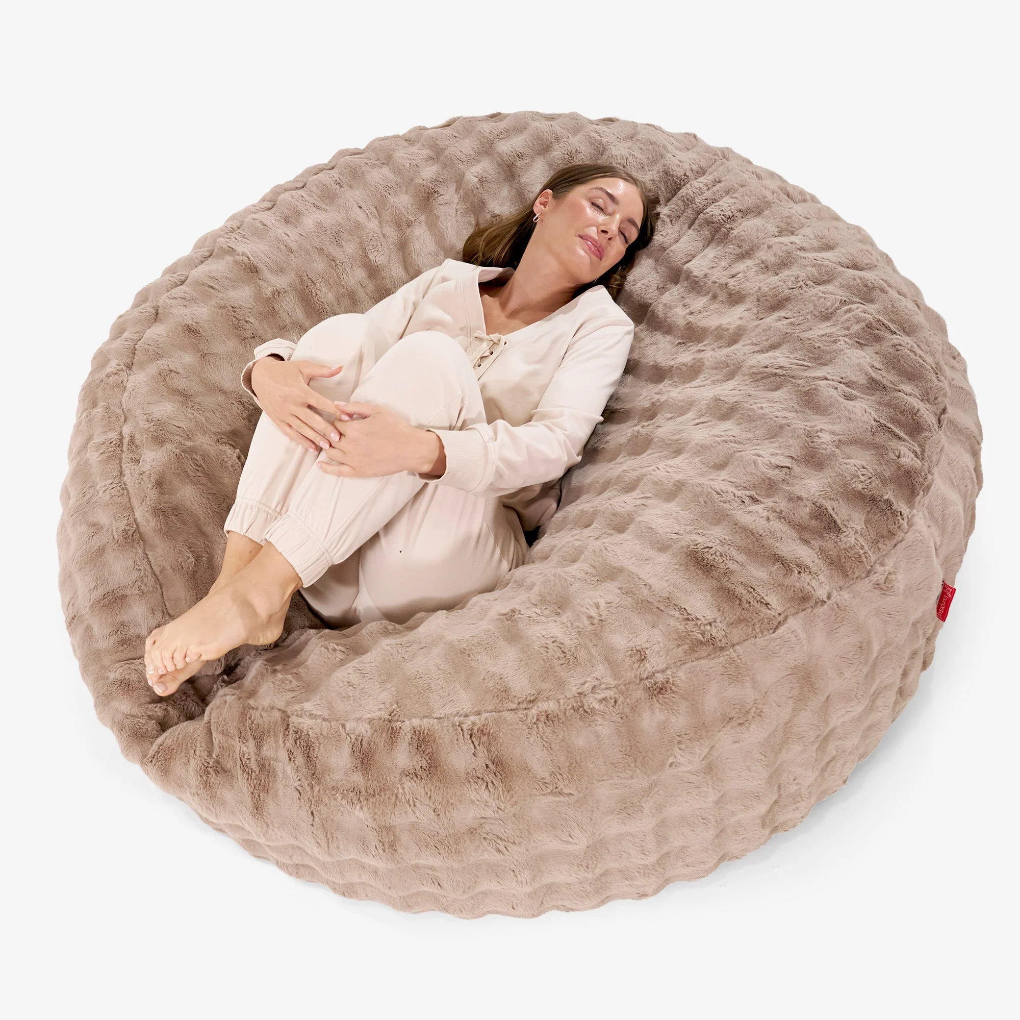 Jätte Saccosäck XXL 'Mega Mammut' Ersättningsöverdrag - Fuskpäls Bubble - Image 3