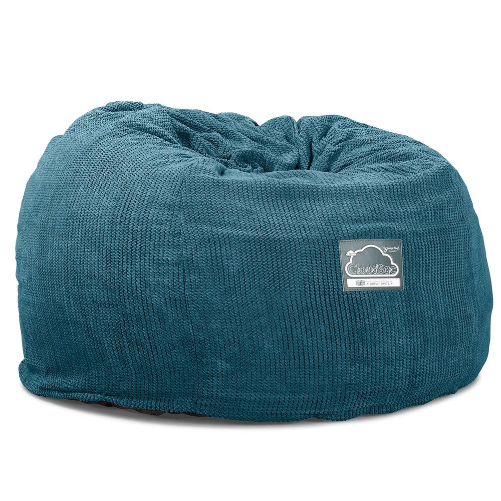 Jättesaccosäck C510-L, CloudSac Memoryskum - Pom-pom Turkos - Image 6