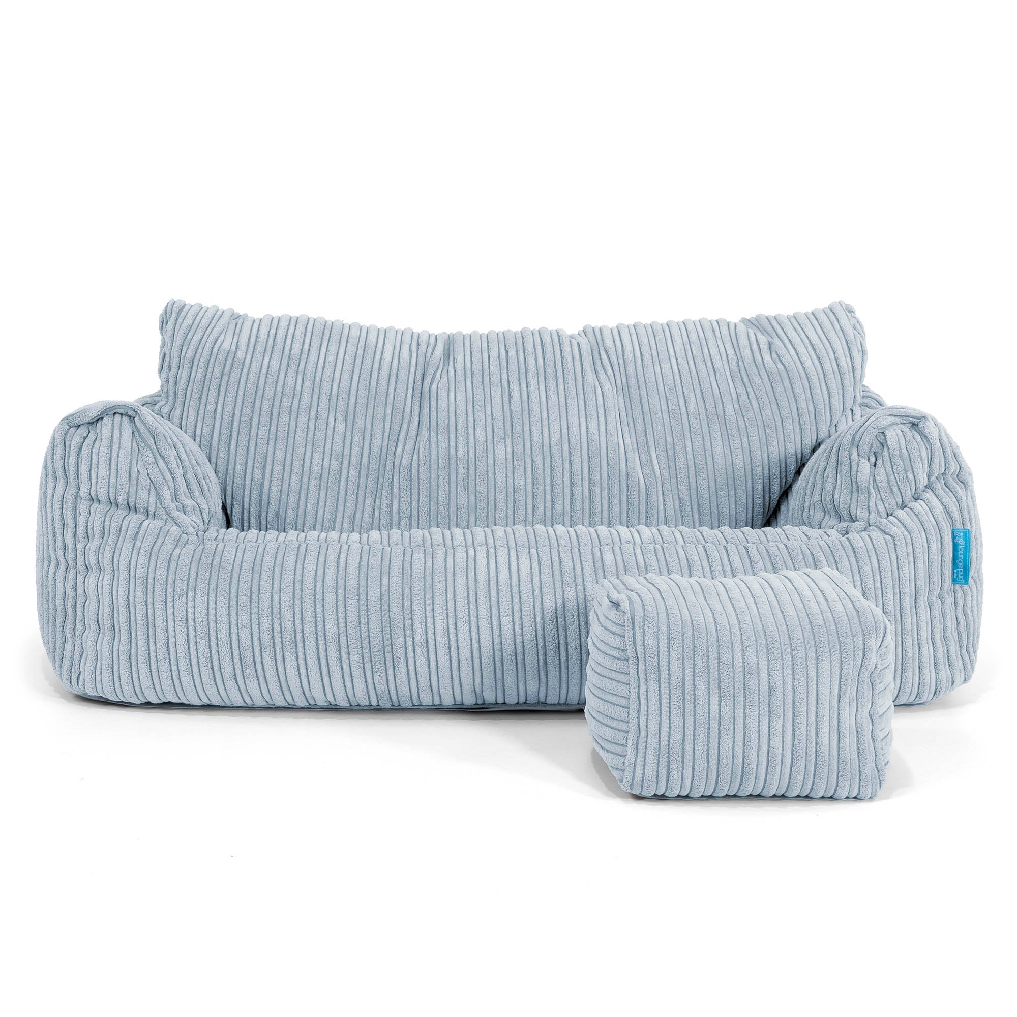 Josephine Saccosäckssoffa för Barn 1-5 år - Klassisk Manchestertyg Baby Blå - Image 2