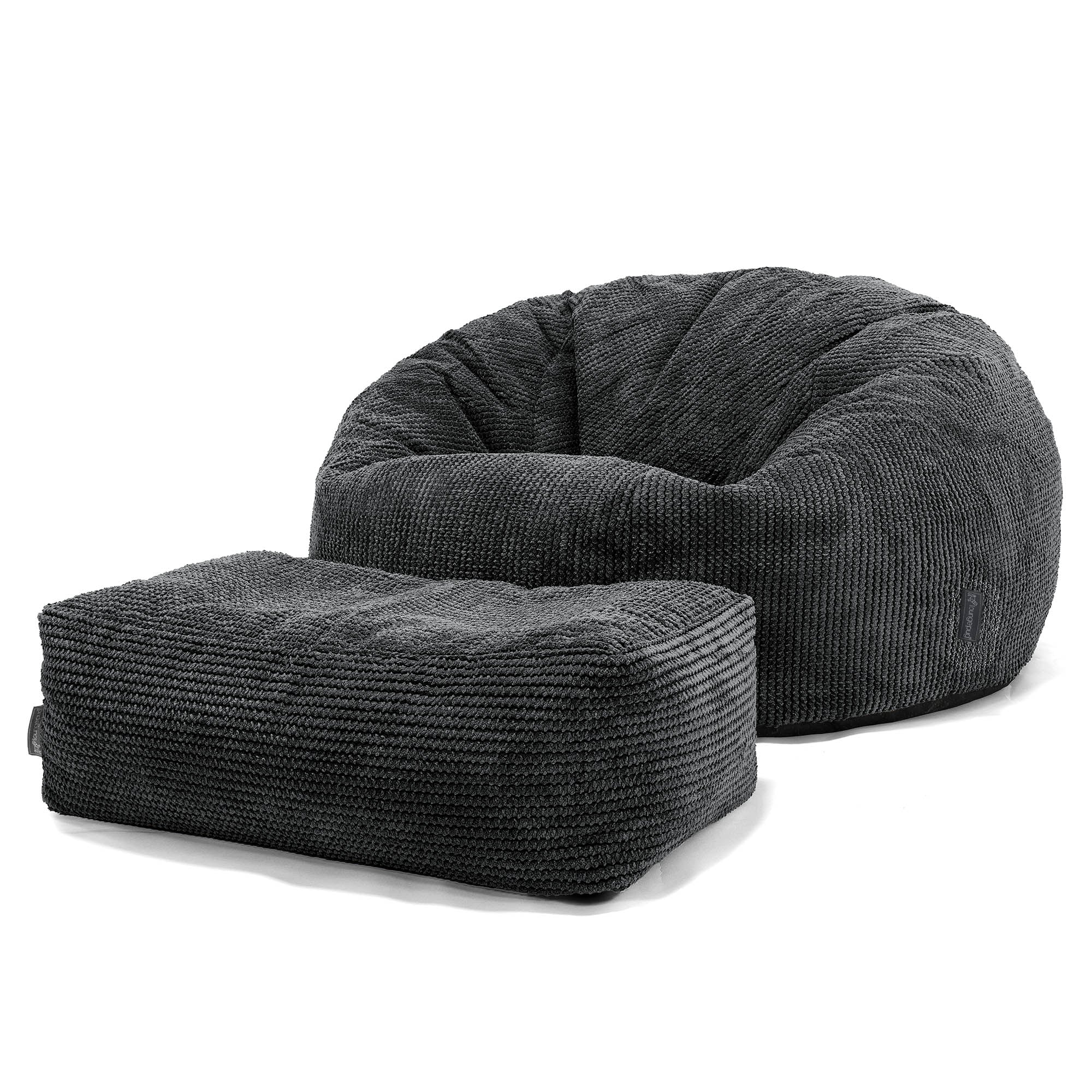 Klassisk Saccosäck Soffa - Pom-pom Svart - Image 2