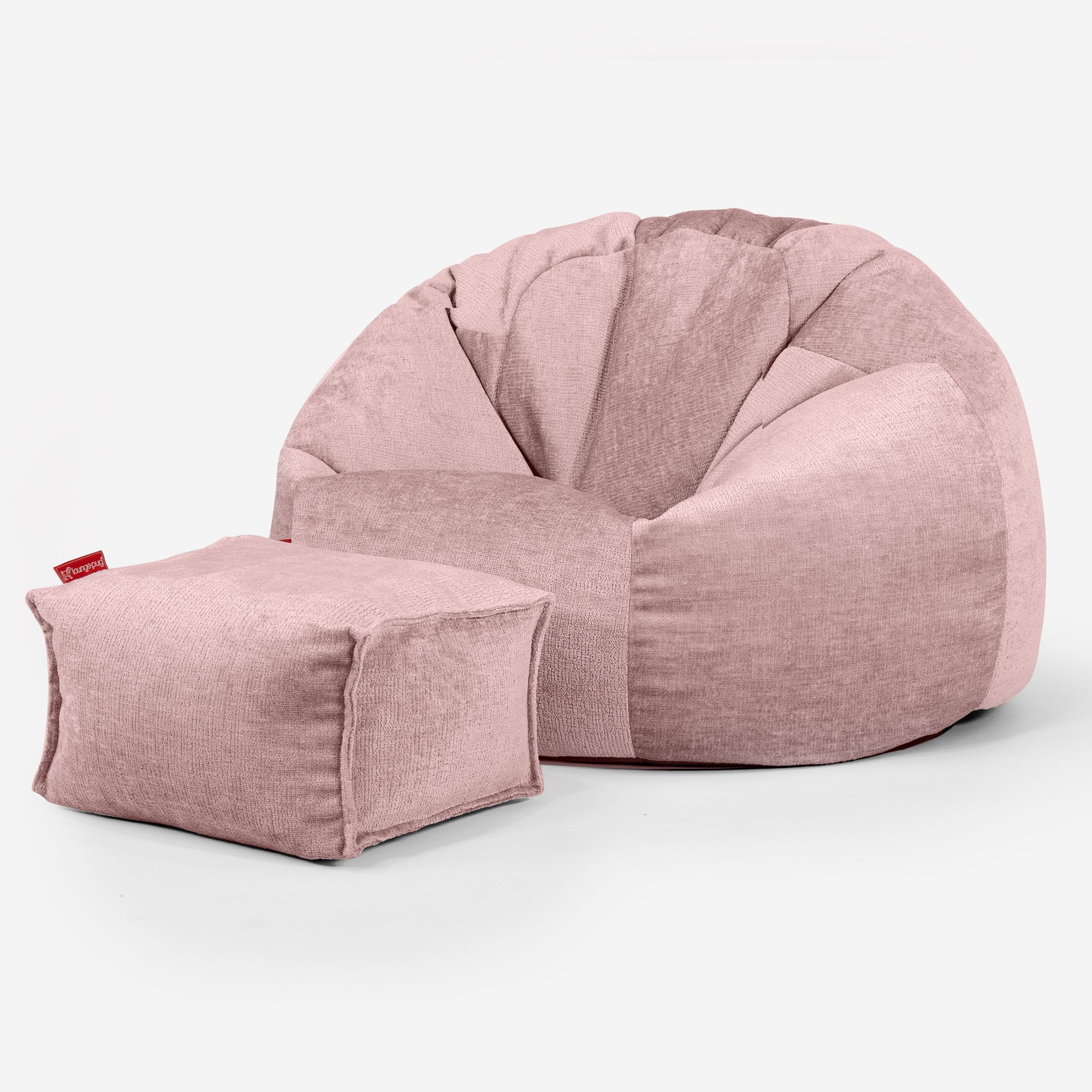 Klassisk Sittsäck Stol - Chenille Rosa - Image 2