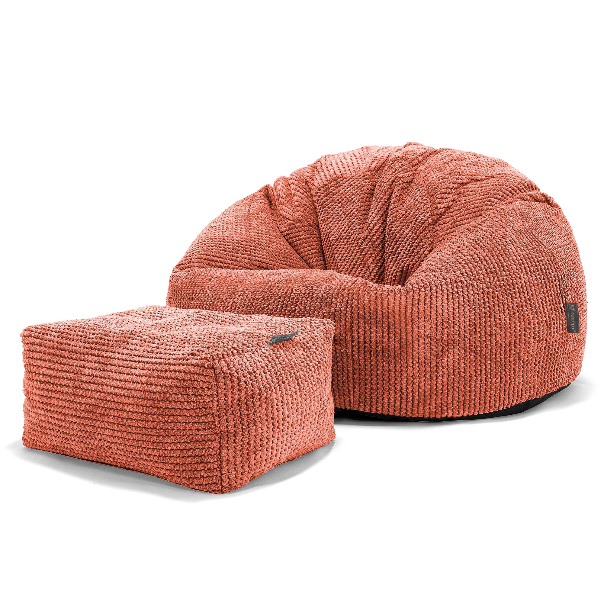Klassisk Sittsäck Stol - Pom-pom Pumpaorange - Image 2