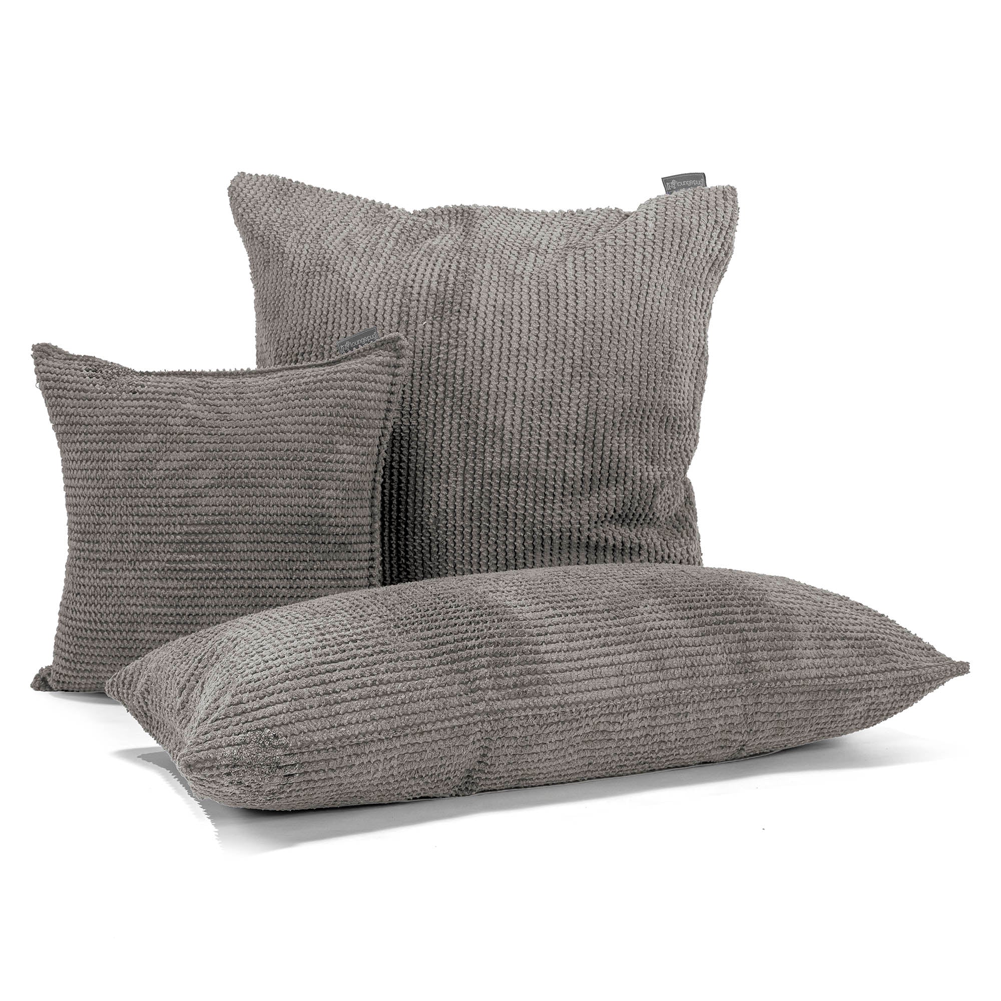 Jätte Kuddfodral 40 x 70cm - Pom-pom Mörkgrå - Image 3