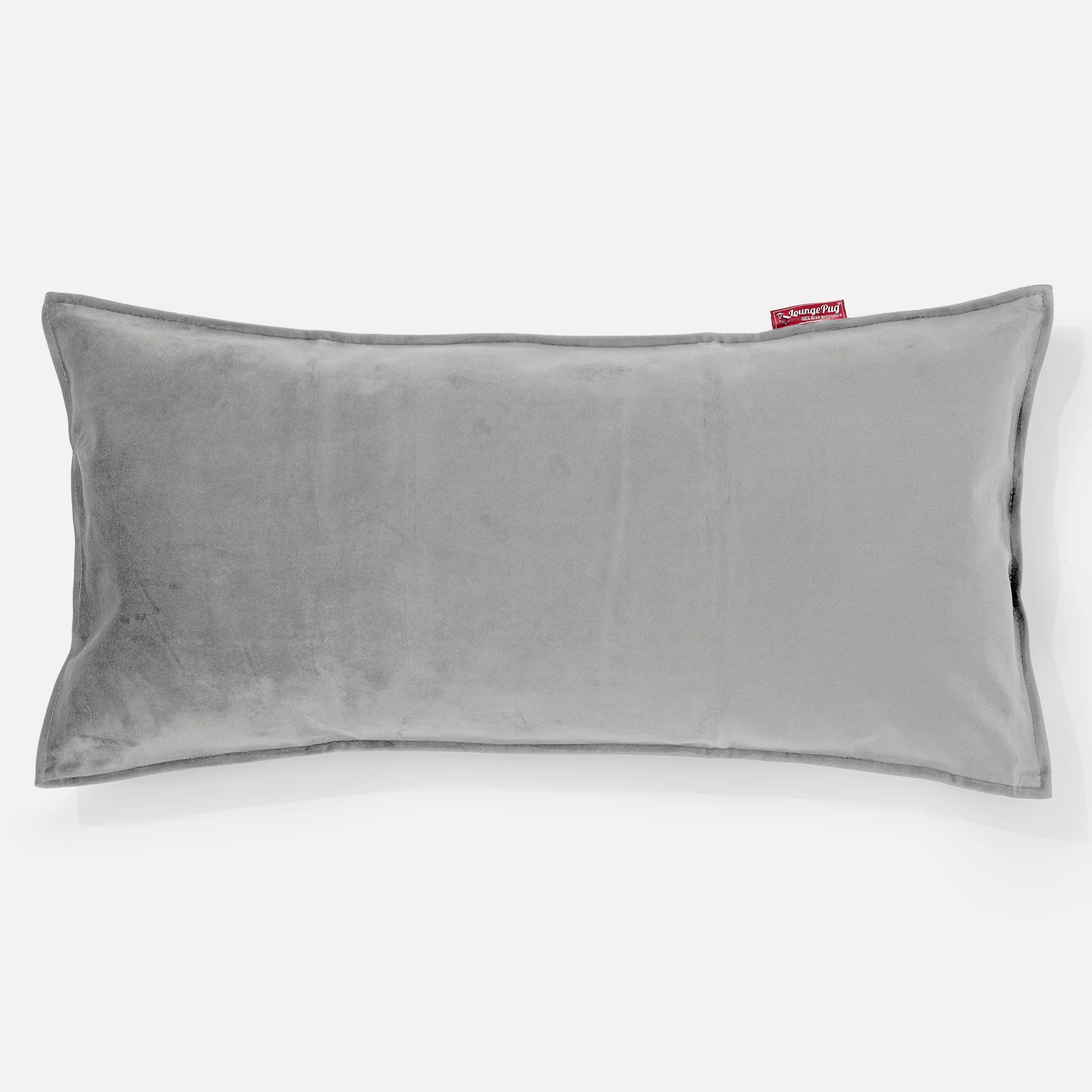 Jätte Kuddfodral 40 x 70cm - Sammet Silverfärgad