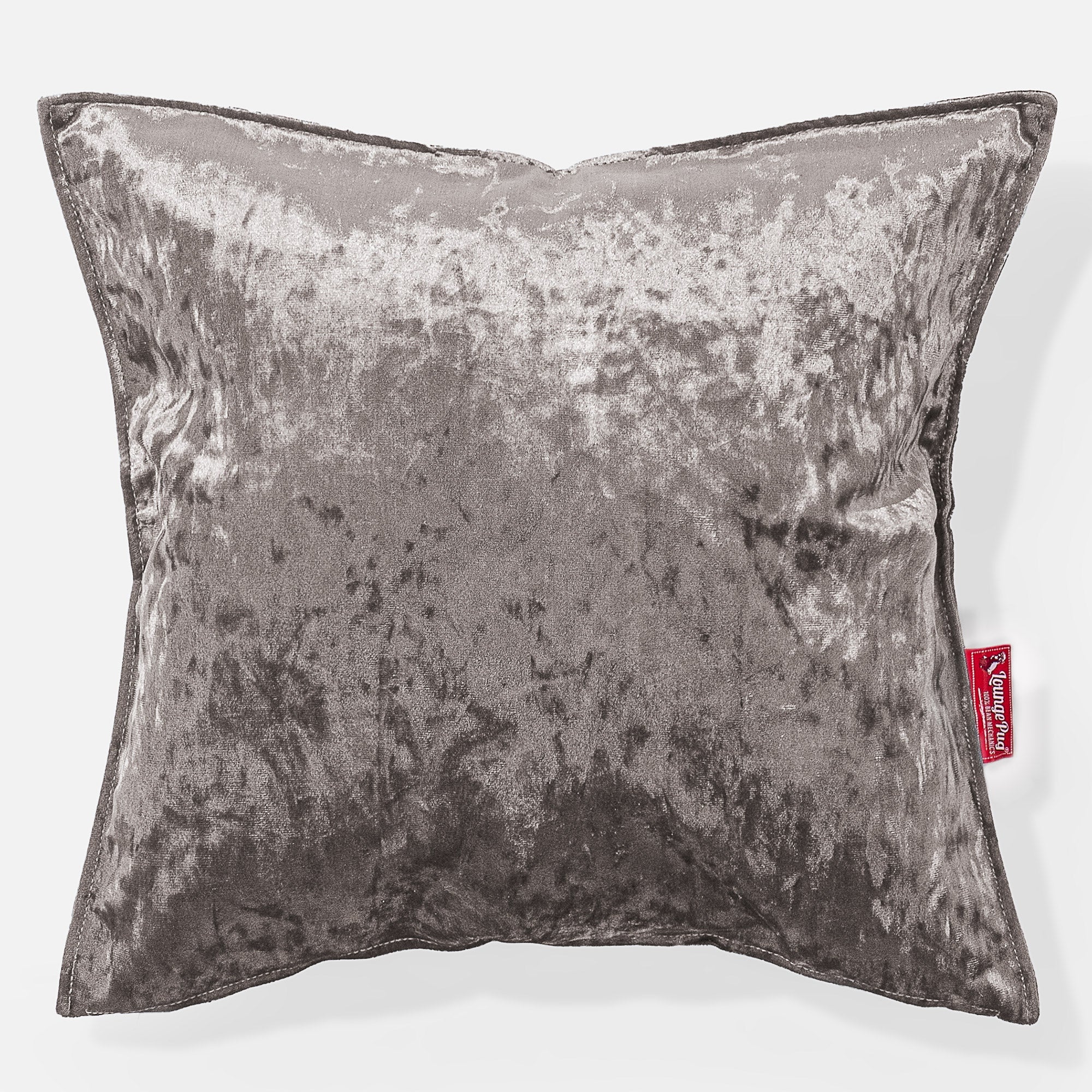 Kuddfodral XL 70 x 70cm - Vintagesammet Silverfärgad
