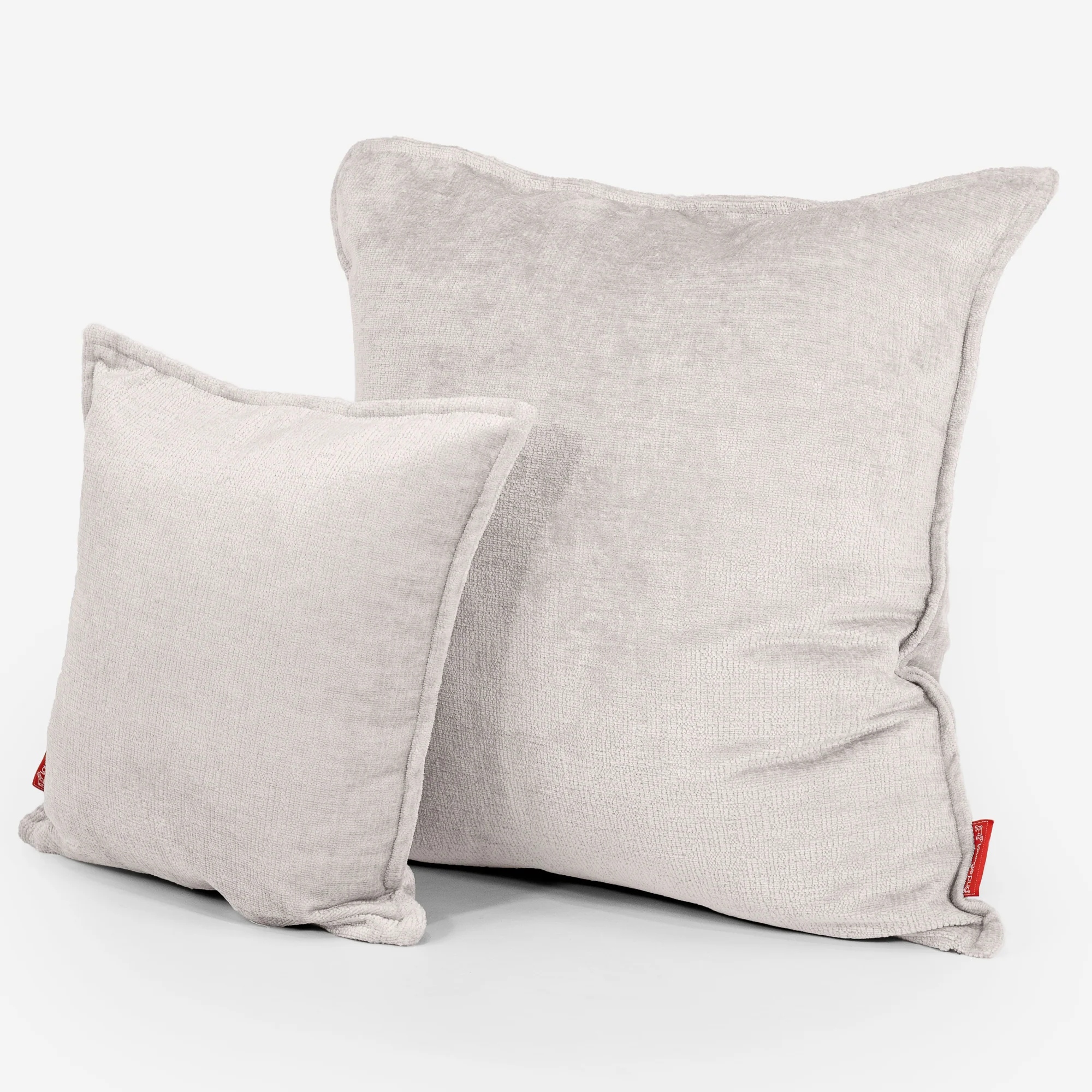 Kuddfodral 47 x 47cm - Chenille Gräddvit - Image 2