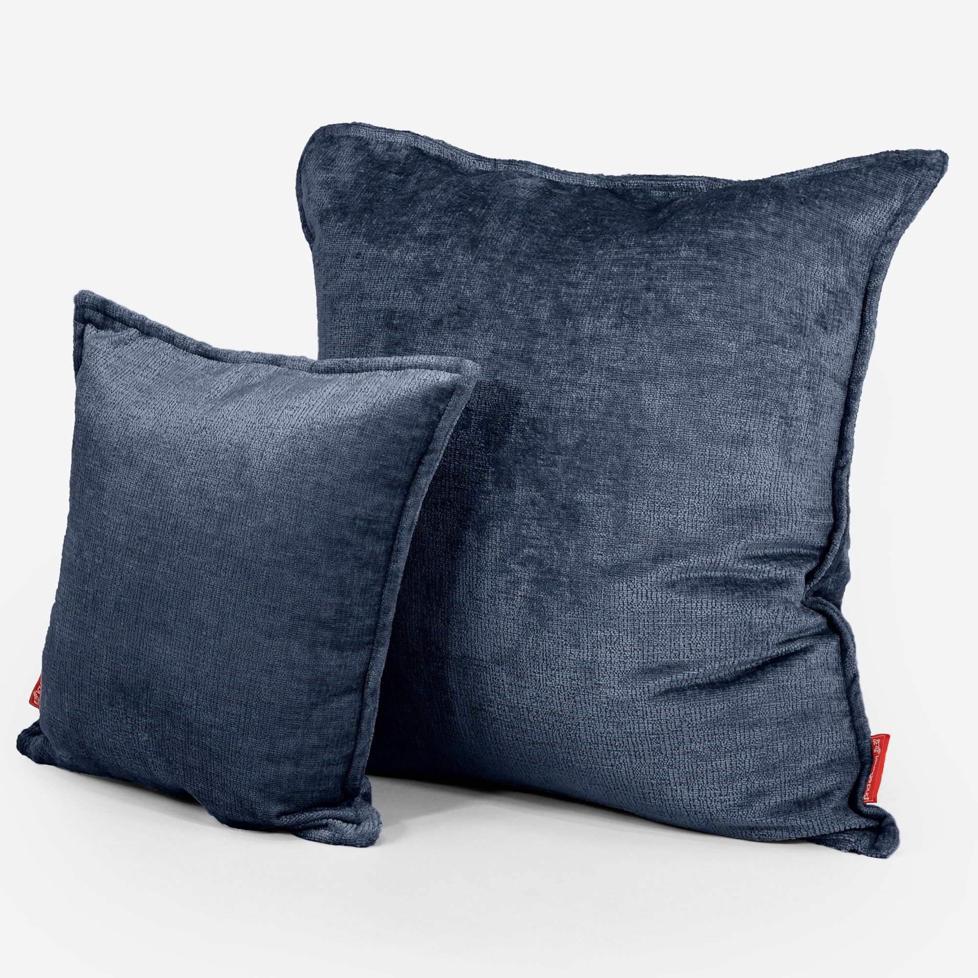 Kuddfodral 47 x 47cm - Chenille Marinblå - Image 2