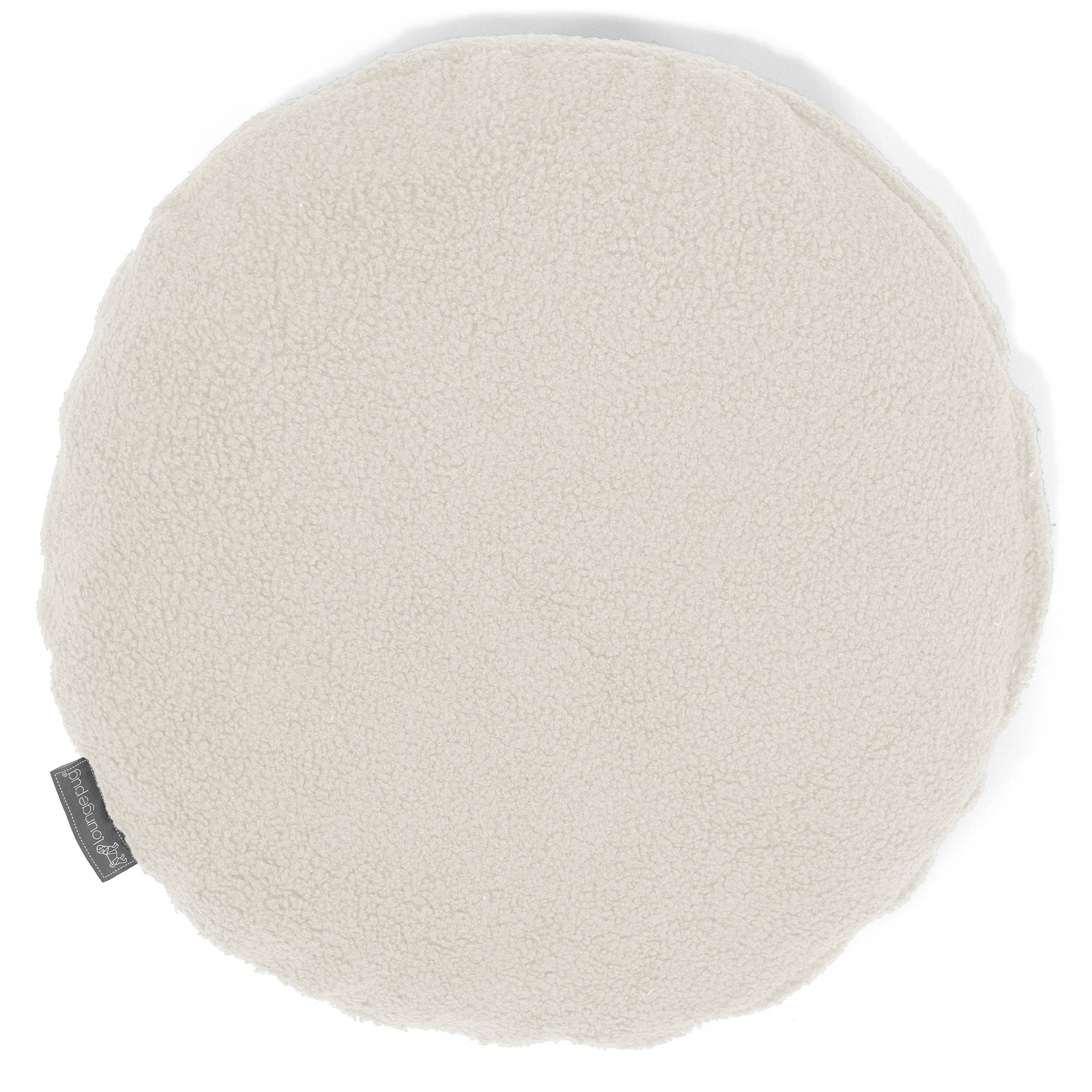Kuddfodral Rund 50cm - Boucle Elfenbensvit