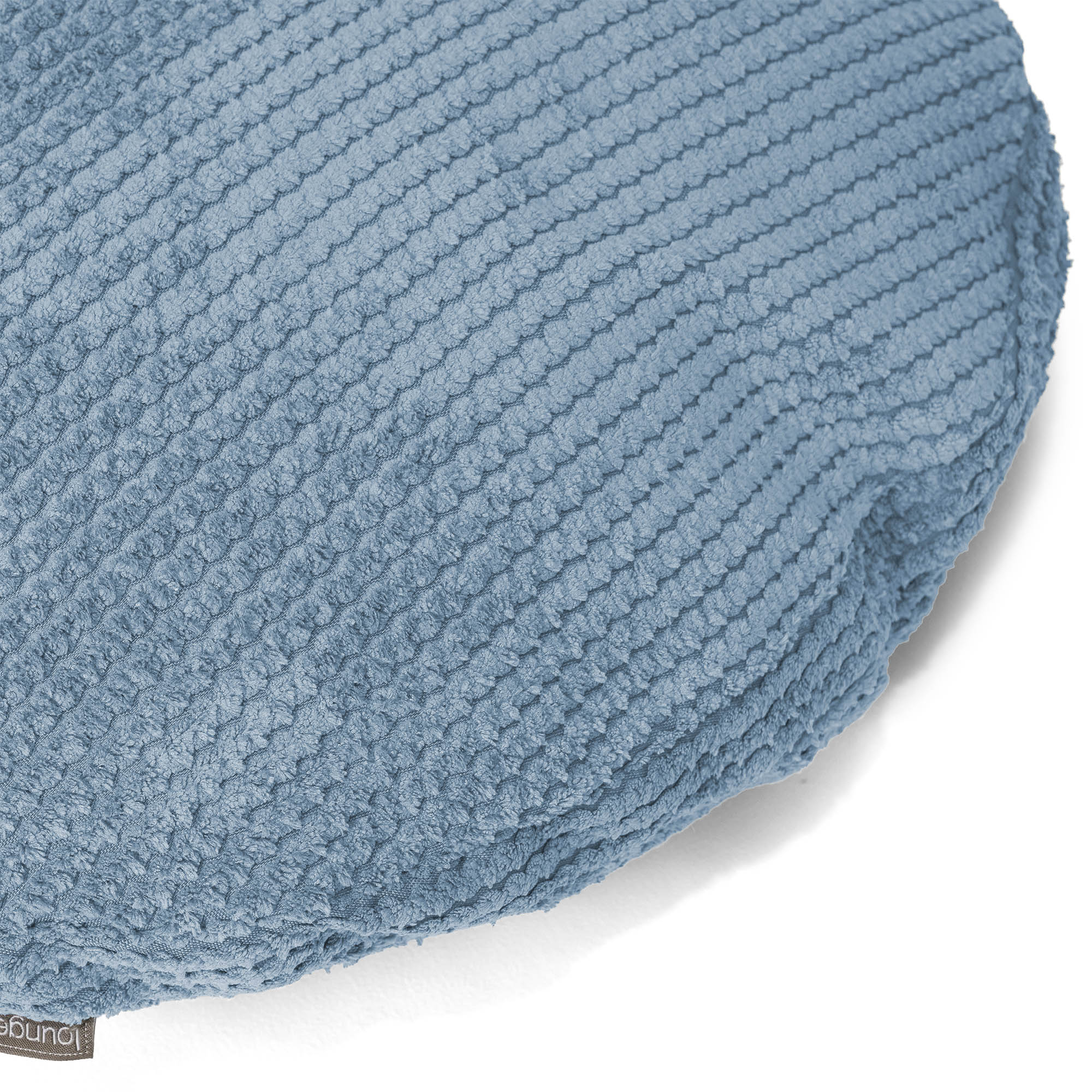 Kuddfodral Rund 50cm - Pom-pom Himmelsblå - Image 2