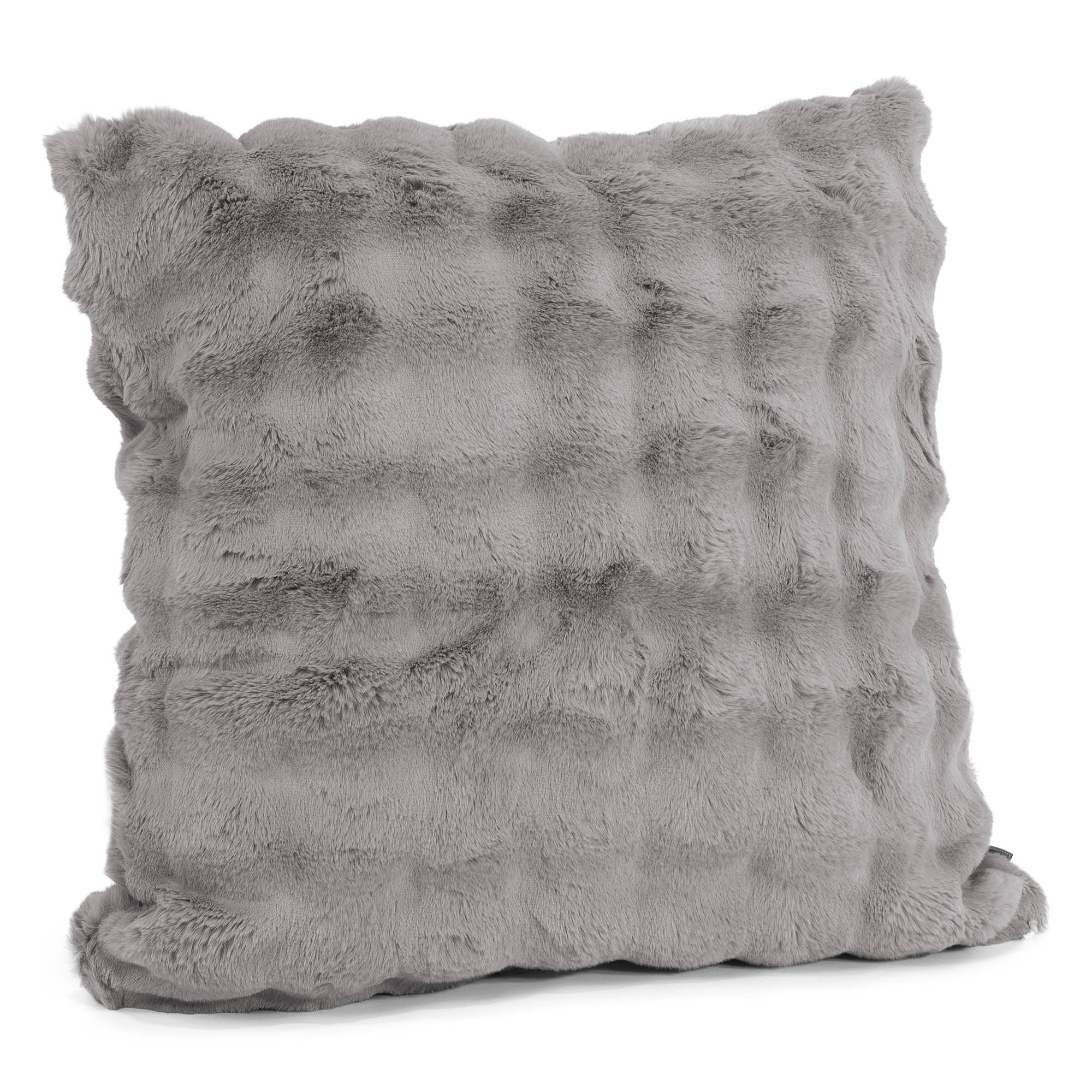 Kuddfodral XL 70 x 70cm - Fuskpäls Bubble Grå - Image 2