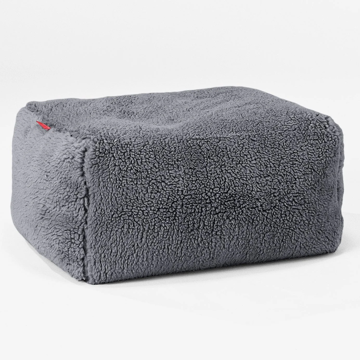 Liten Fotpall Ersättningsöverdrag - Teddy-fuskpäls - Image 2