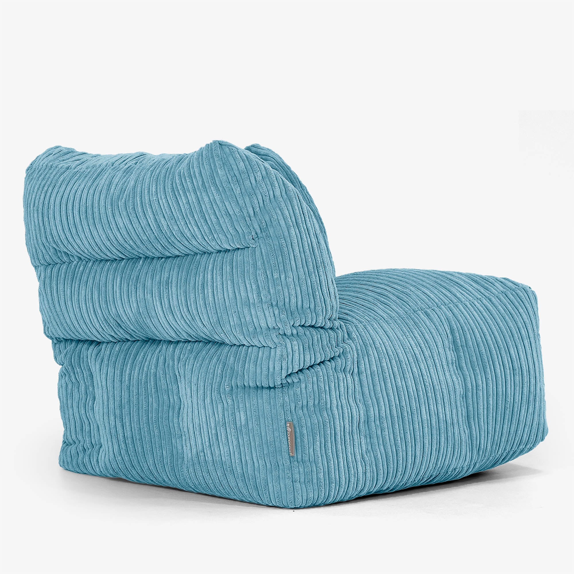 Modulsoffa Sittsäck, Vänster Hörnsektion - Klassisk Manchestertyg Turkos - Image 3