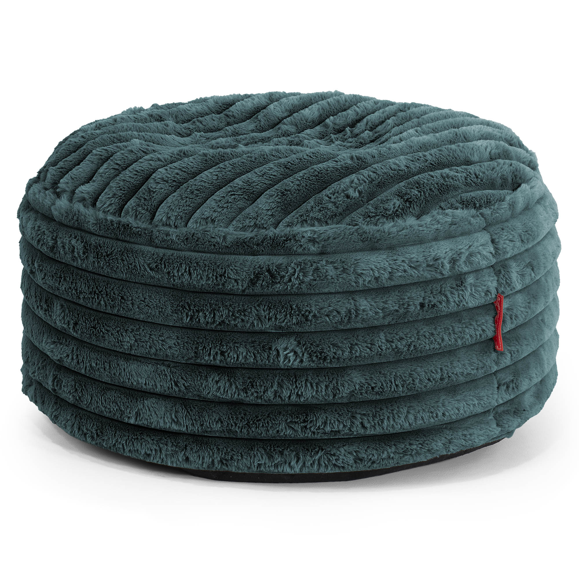 Ottomanpuff med Bricka - Ultraplyschmanchestertyg Teal - Image 2