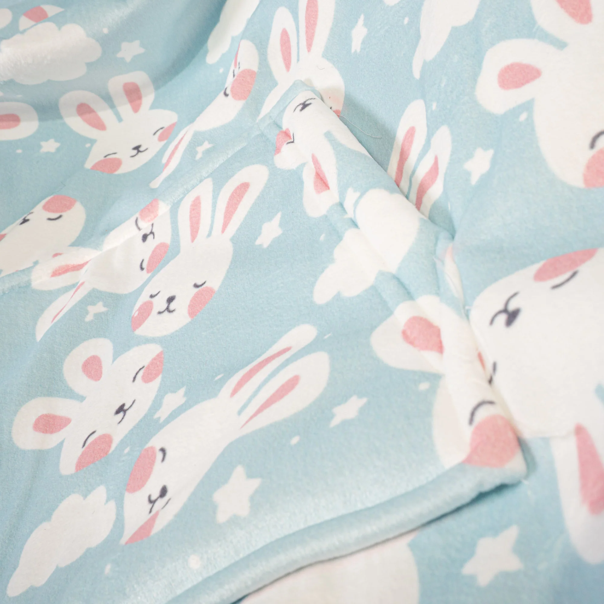 Oversized Hoodie-filt för Barn - Minky Kanin - Image 5