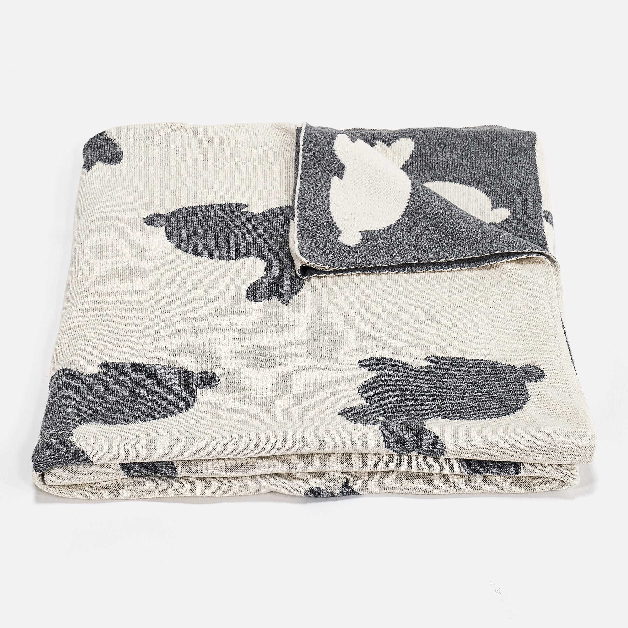 Pläd / Filt - Stickad Rabbit - Image 4