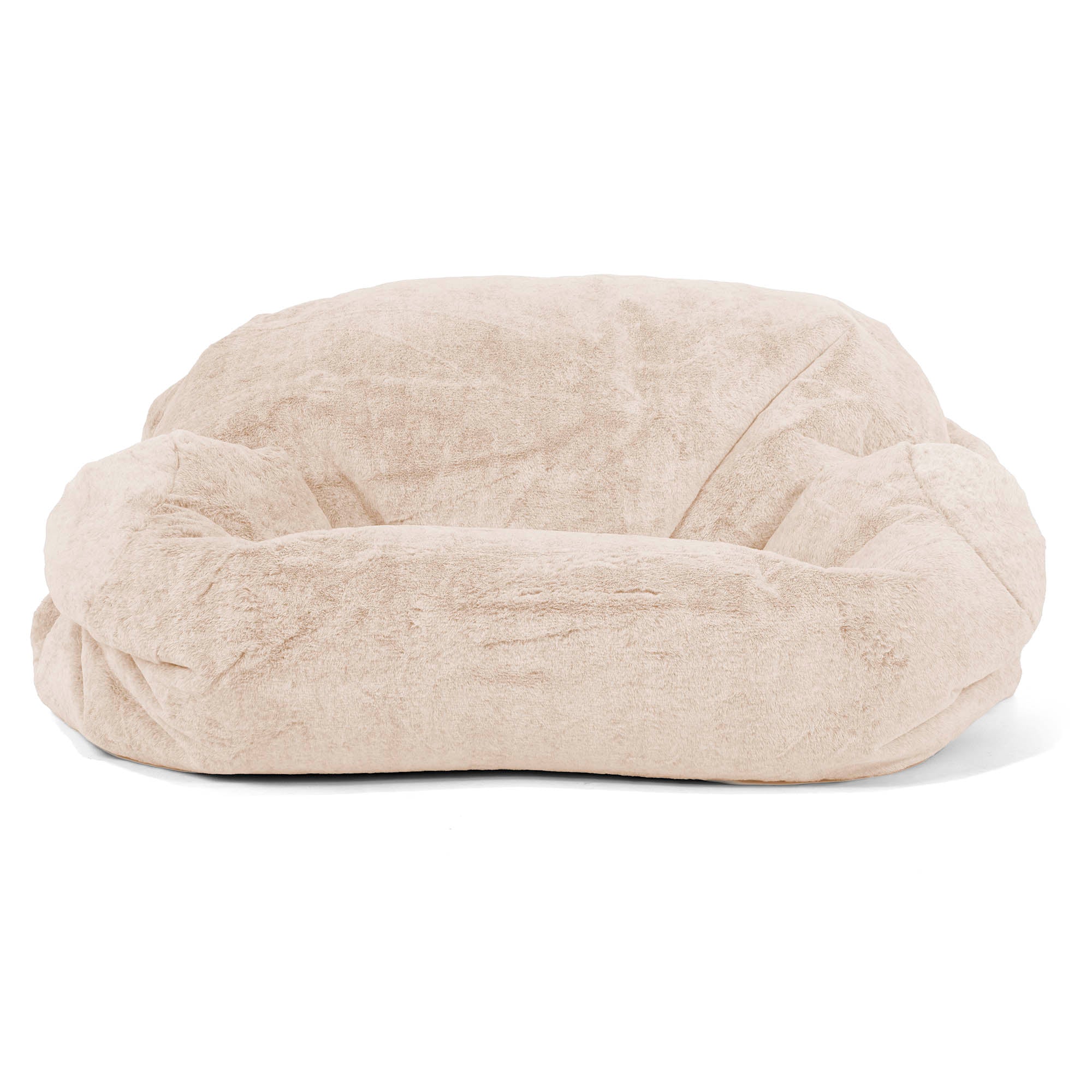 Sabine Saccosäcksoffa - Fuskkaninpäls Vit - Image 2