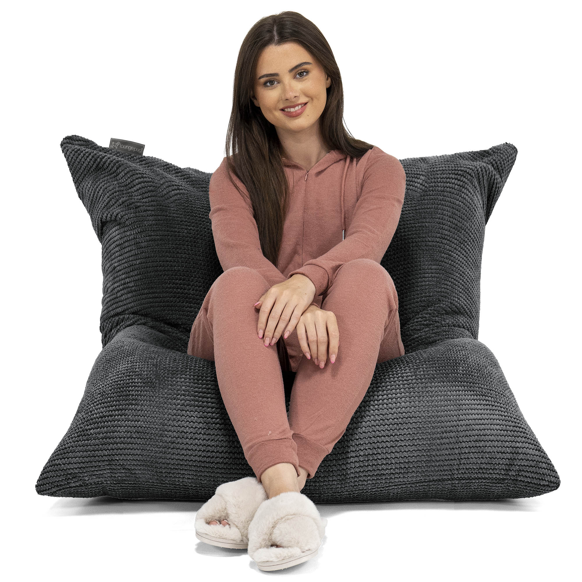 Saccosäck Kudde XXL - Pom-pom Svart - Image 2
