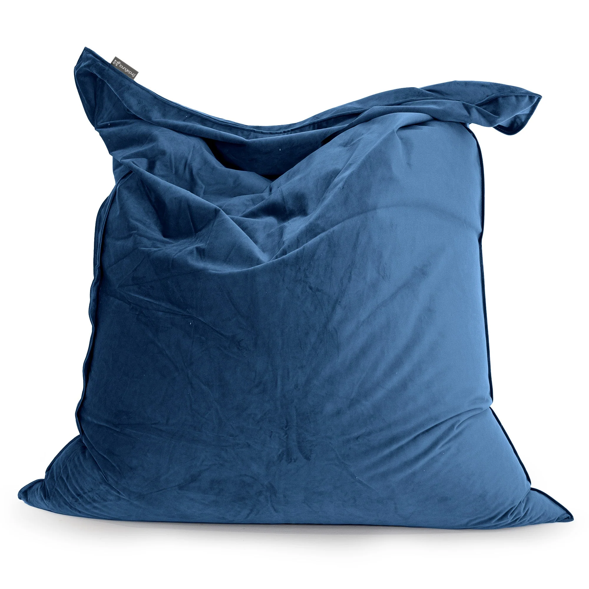 Saccosäck Kudde XXL - Sammet Navy