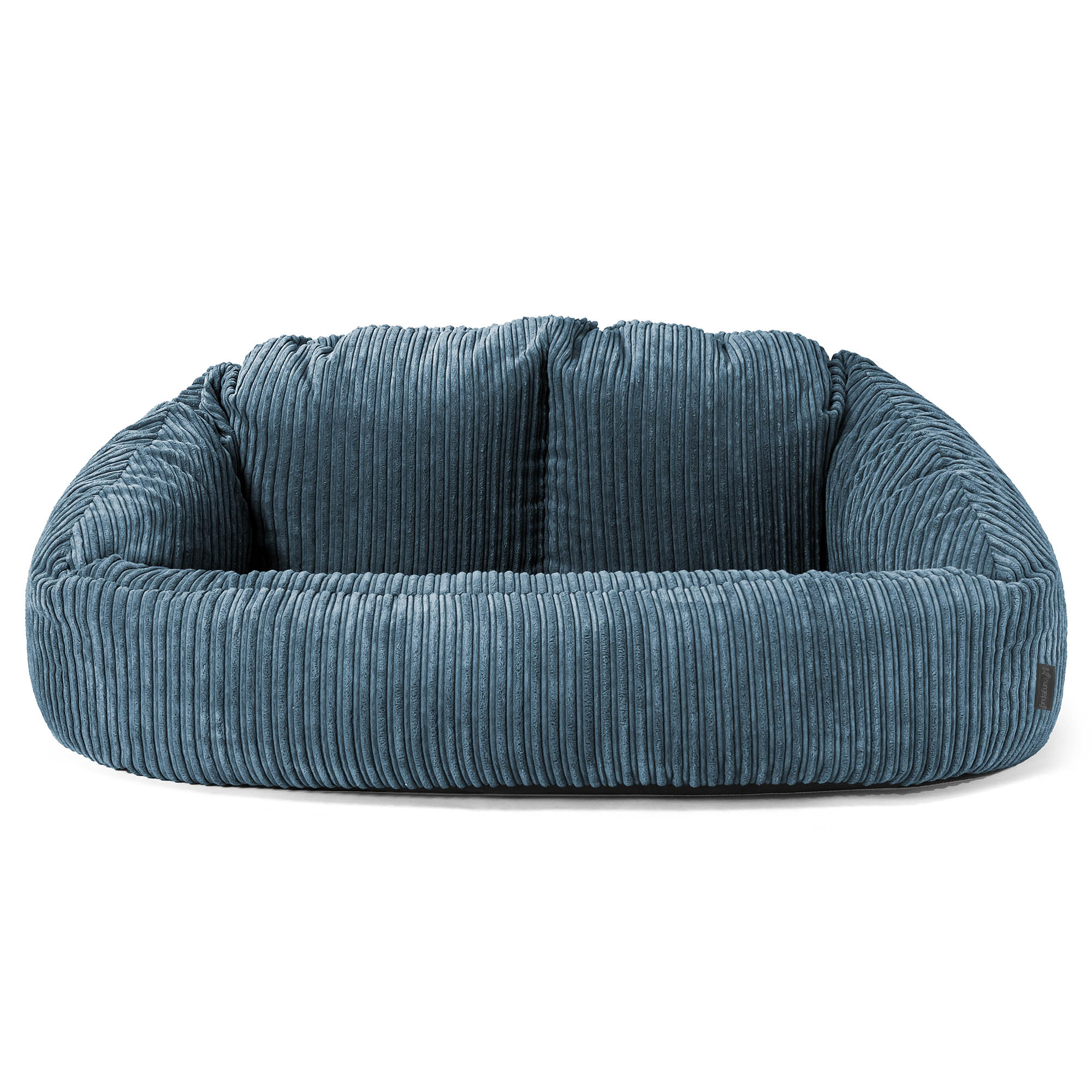 Saccosäck Soffa Bubble - Klassisk Manchestertyg Marinblå