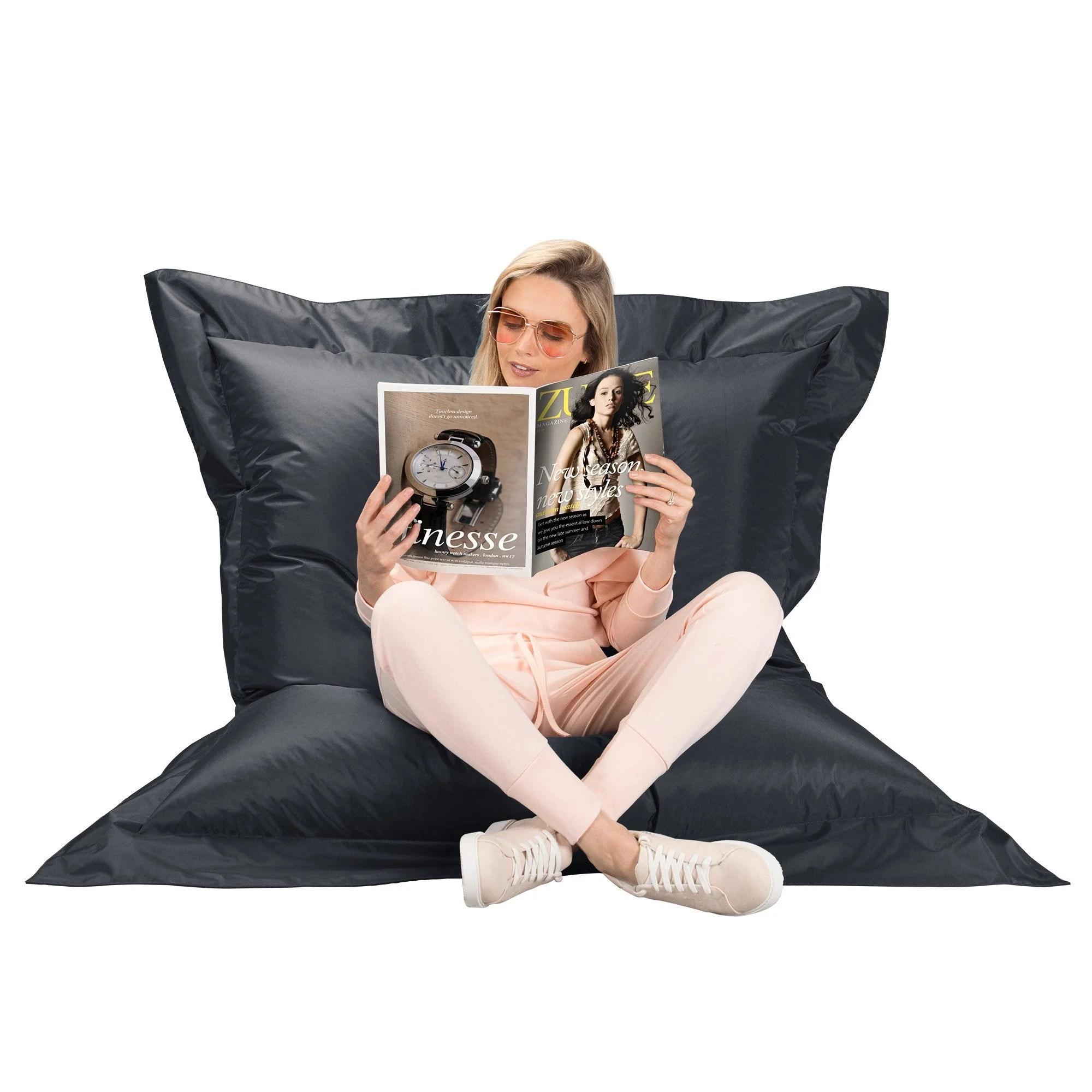 Saccosäck XXL Outdoor - SmartCanvas™ Platinagrå