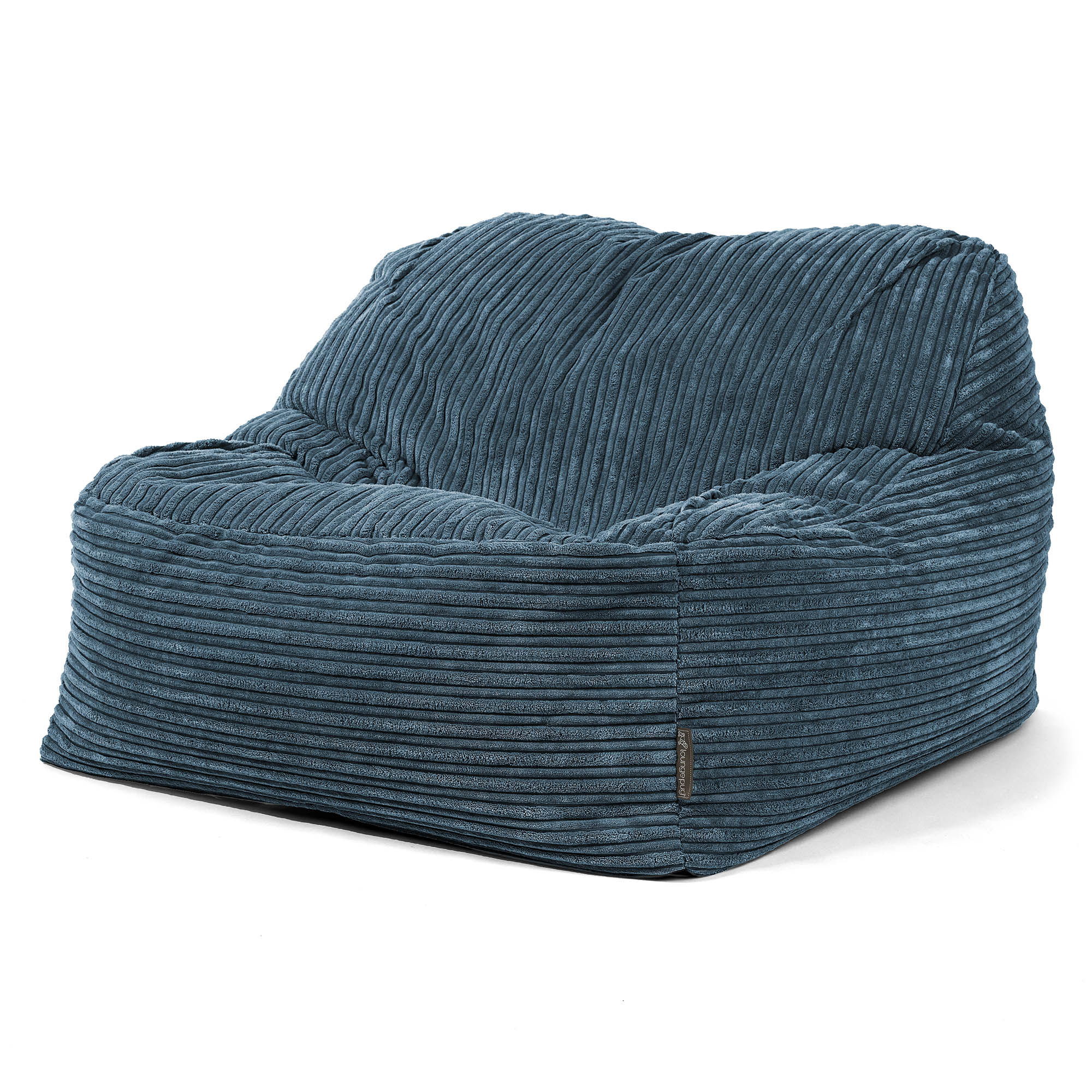 Saccosäckstolen Sloucher - Klassisk Manchestertyg Marinblå