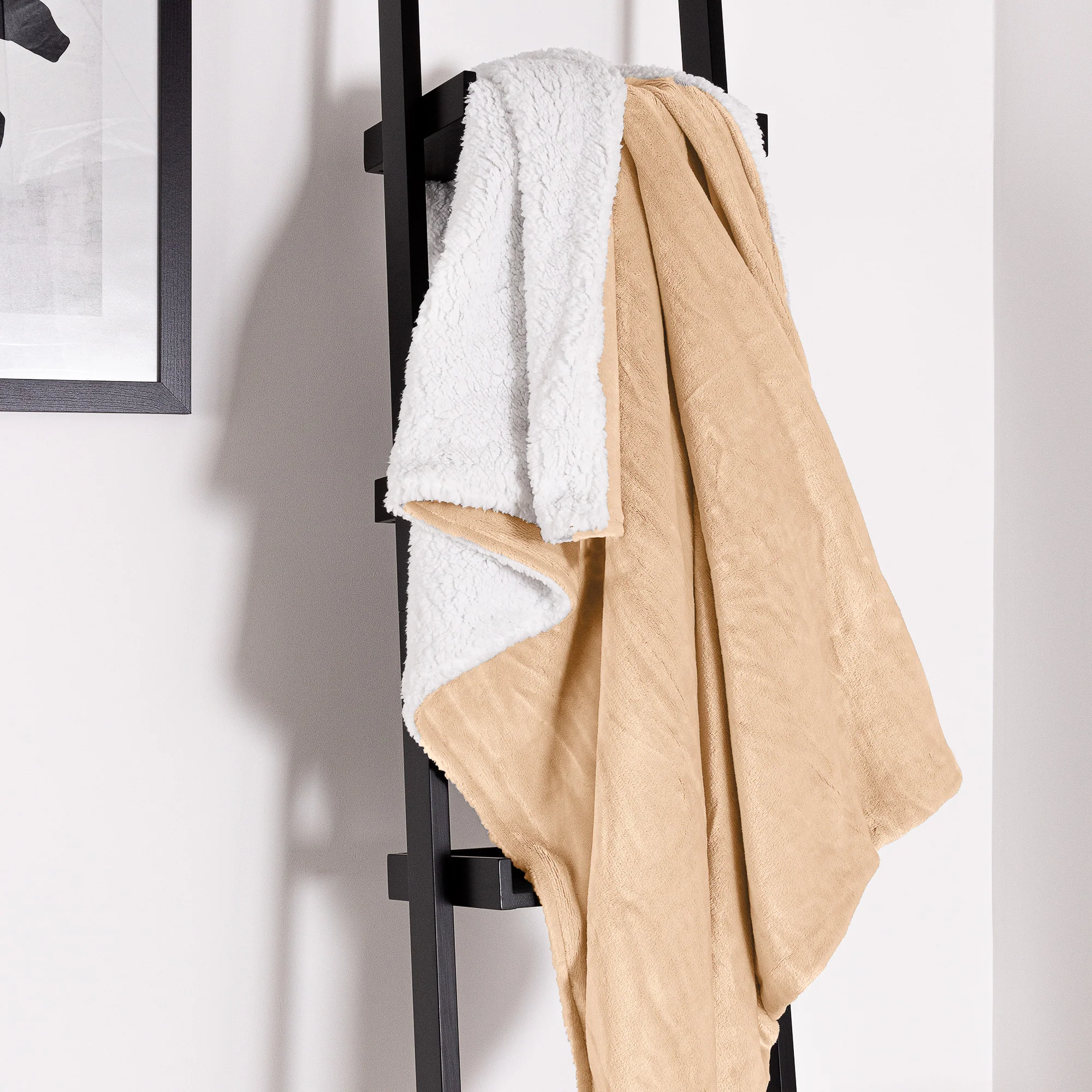 Sherpafilt - Sherpa Fleece Ljus Minkbrun - Image 5
