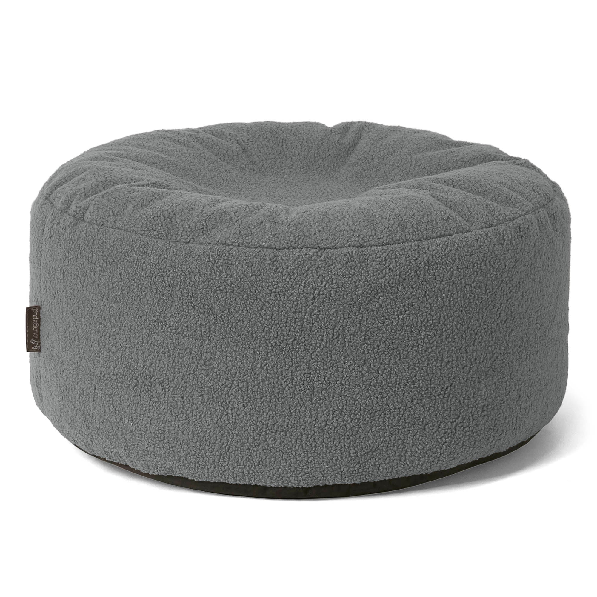 Sittpuff Rund - Boucle Grå