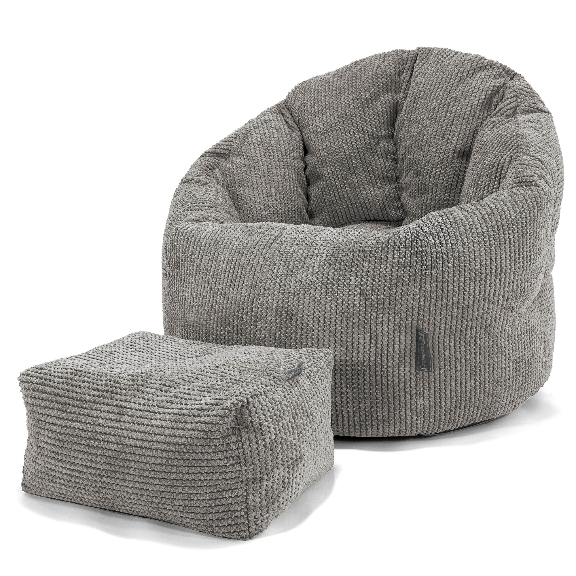 Sittsäck Fåtölj 'Kram' - Pom-pom Mörkgrå - Image 2