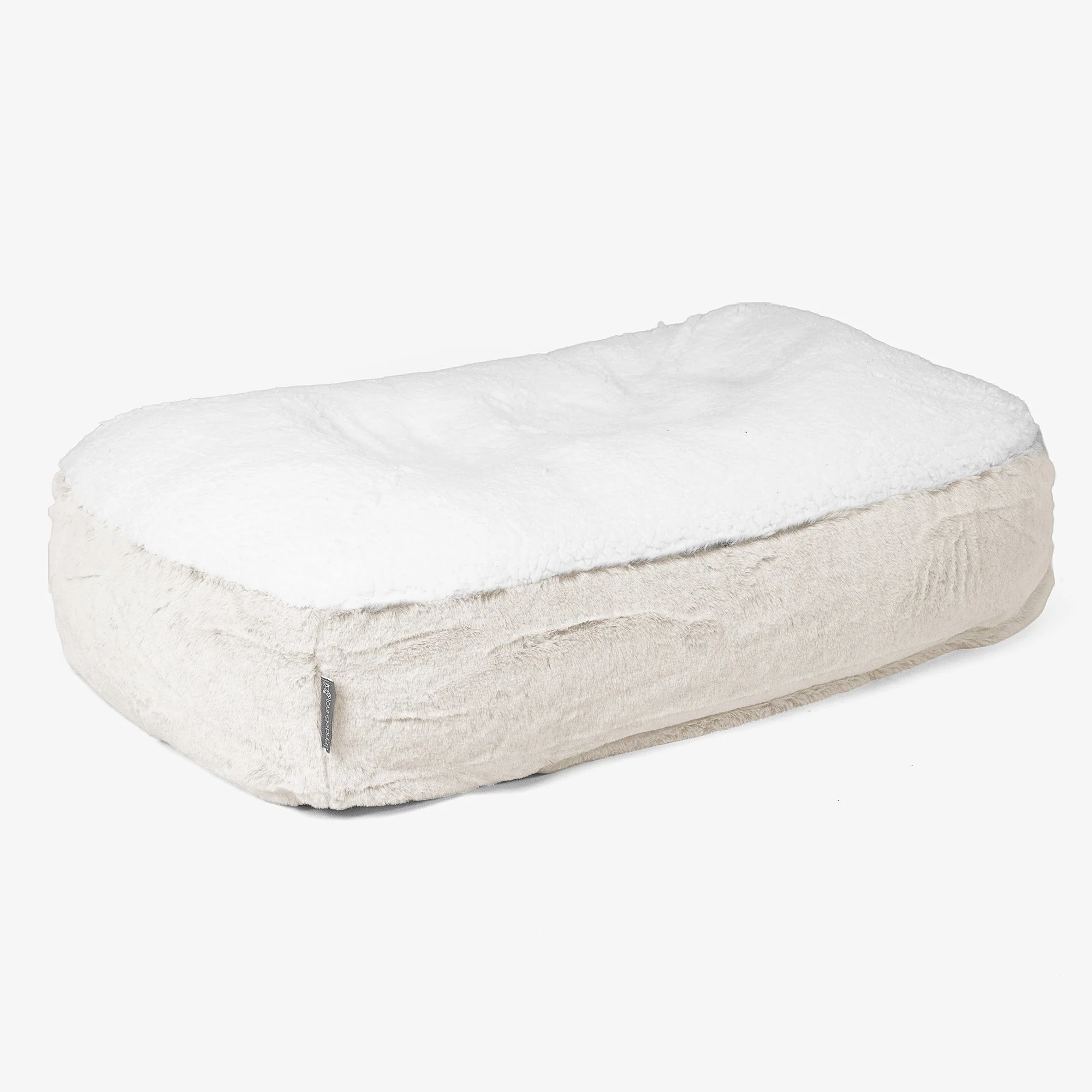 Sloucher Mellanstor Hundsäng Ersättningsöverdrag - Fuskkaninpäls - Image 5