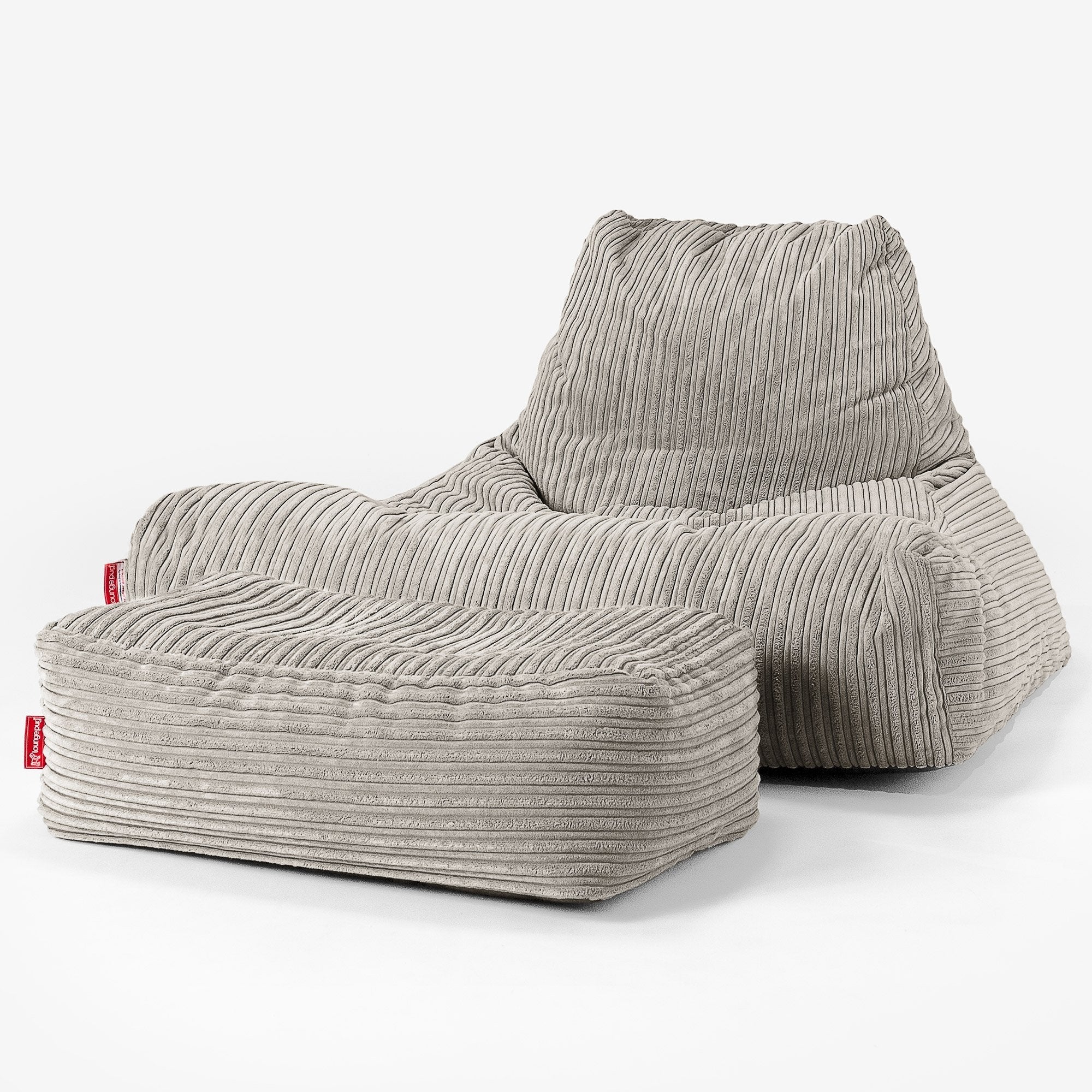 Soffa Lounge XXL Sittsäck - Klassisk Manchestertyg Minkbrun - Image 2