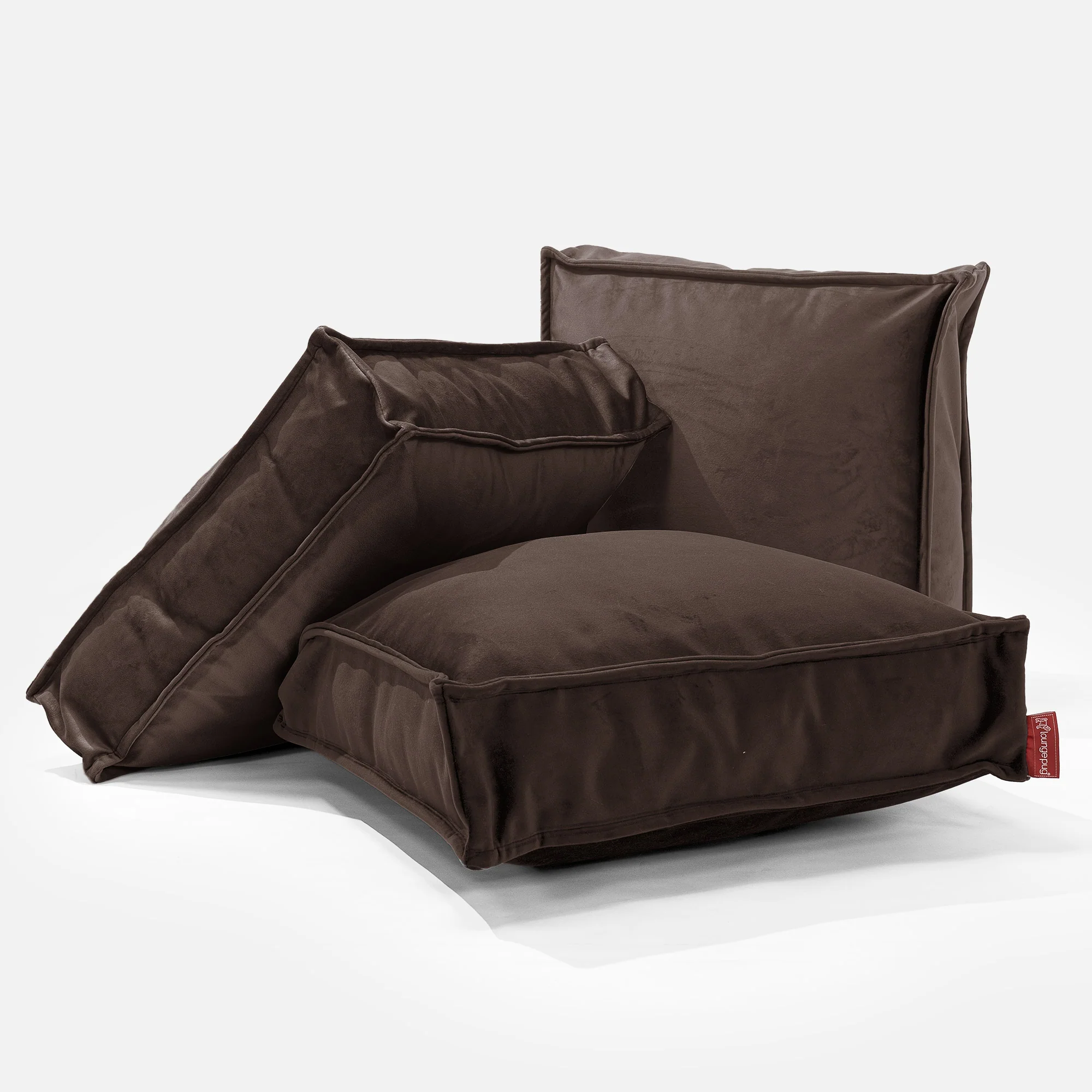 Stor Golvkudde - Sammet Espresso - Image 3