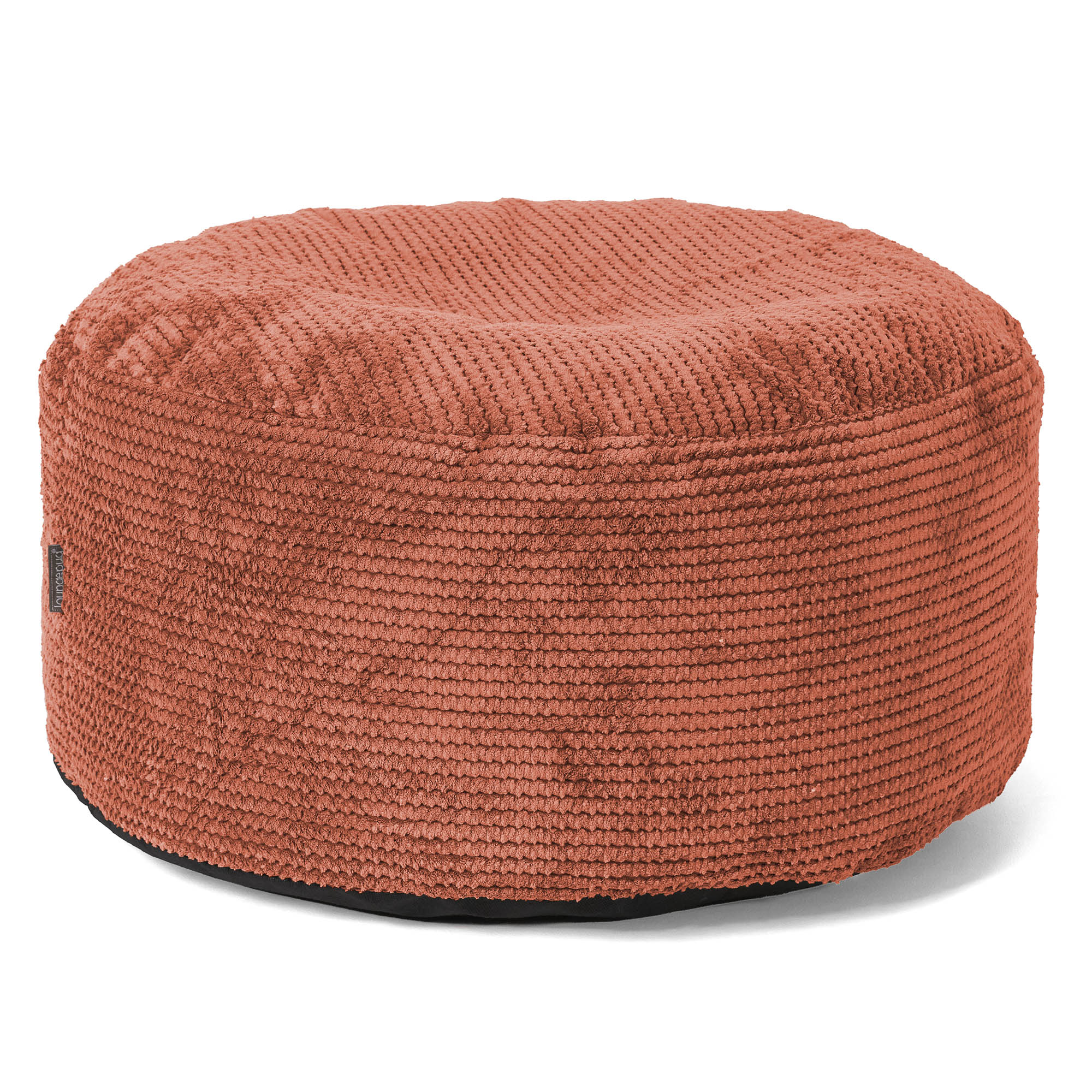 Stor Rund Fotpall - Pom-pom Pumpaorange