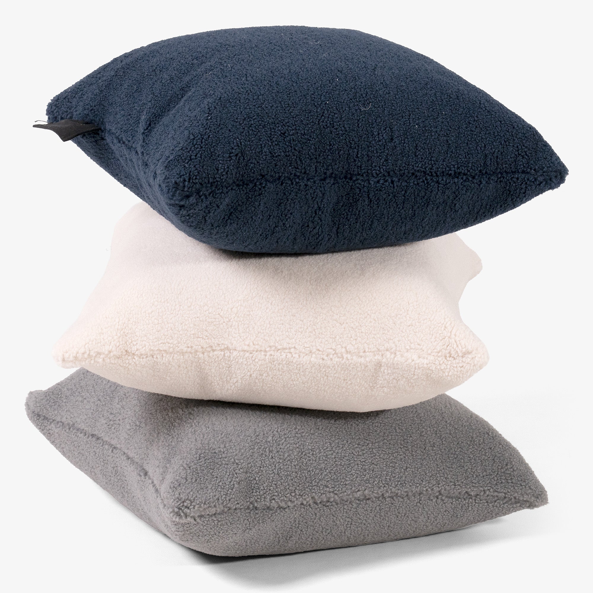 Uppvärmd Kudde 45 x 45cm - Sherpa Marinblå - Image 3